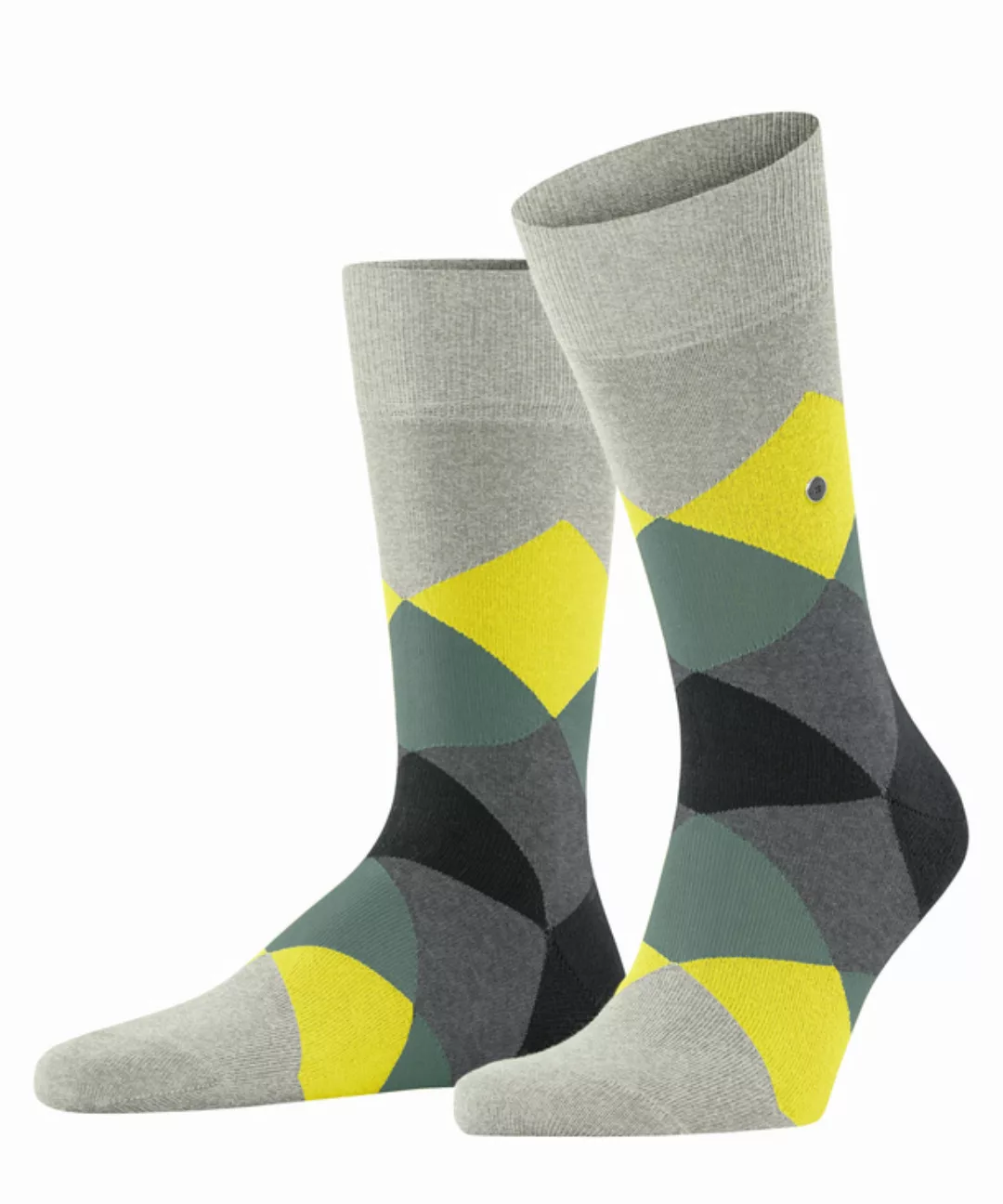 Burlington Clyde Herren Socken, 40-46, Grau, Raute, Baumwolle, 20942-382202 günstig online kaufen