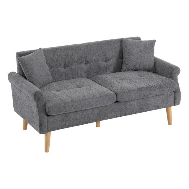 HAUSS SPLOE Ecksofa Schlafsofa Polstersofa mit 15cm dicken Kissen, Chenille günstig online kaufen