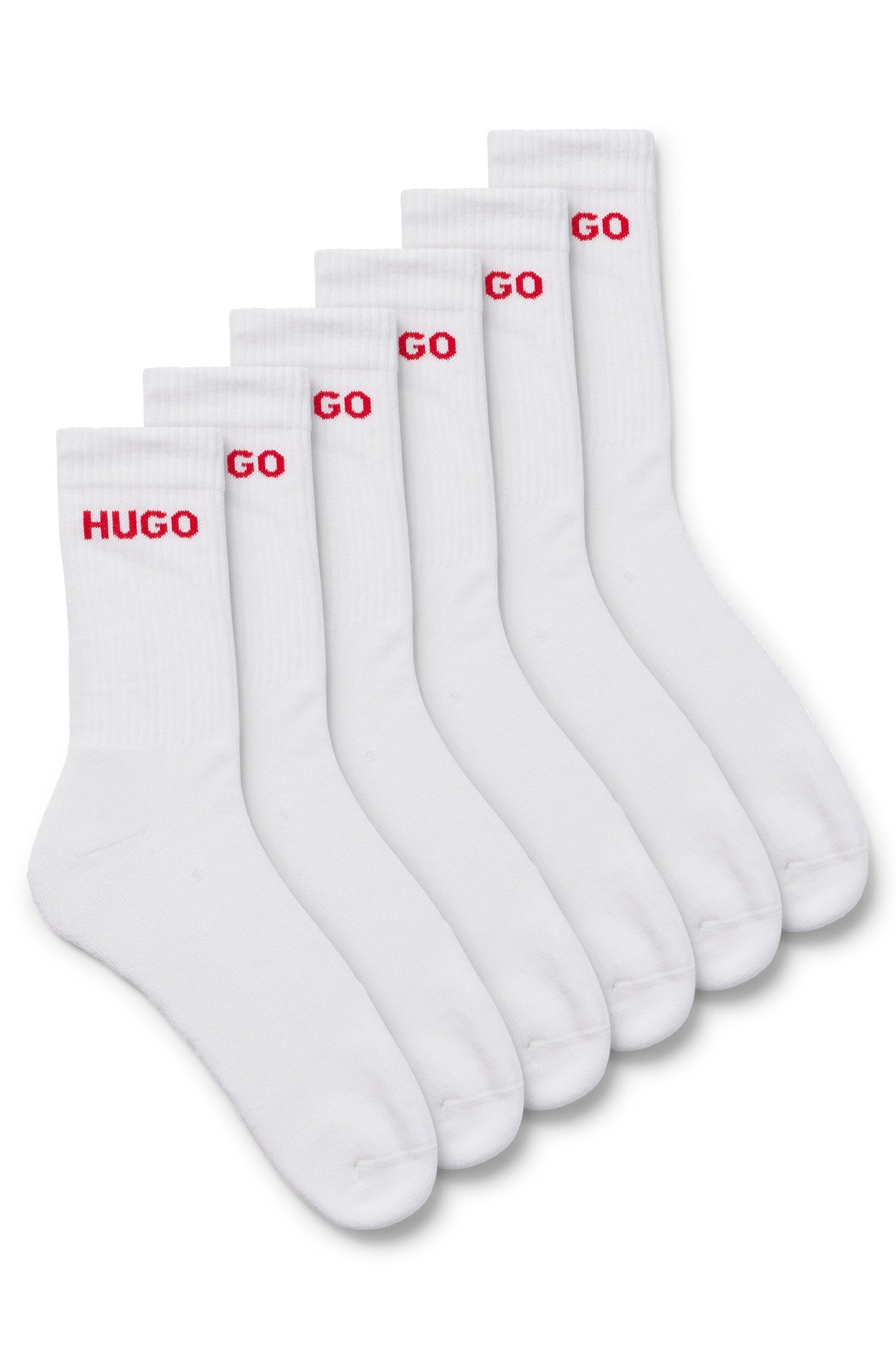HUGO Socken 6P QS RIB LOGO günstig online kaufen
