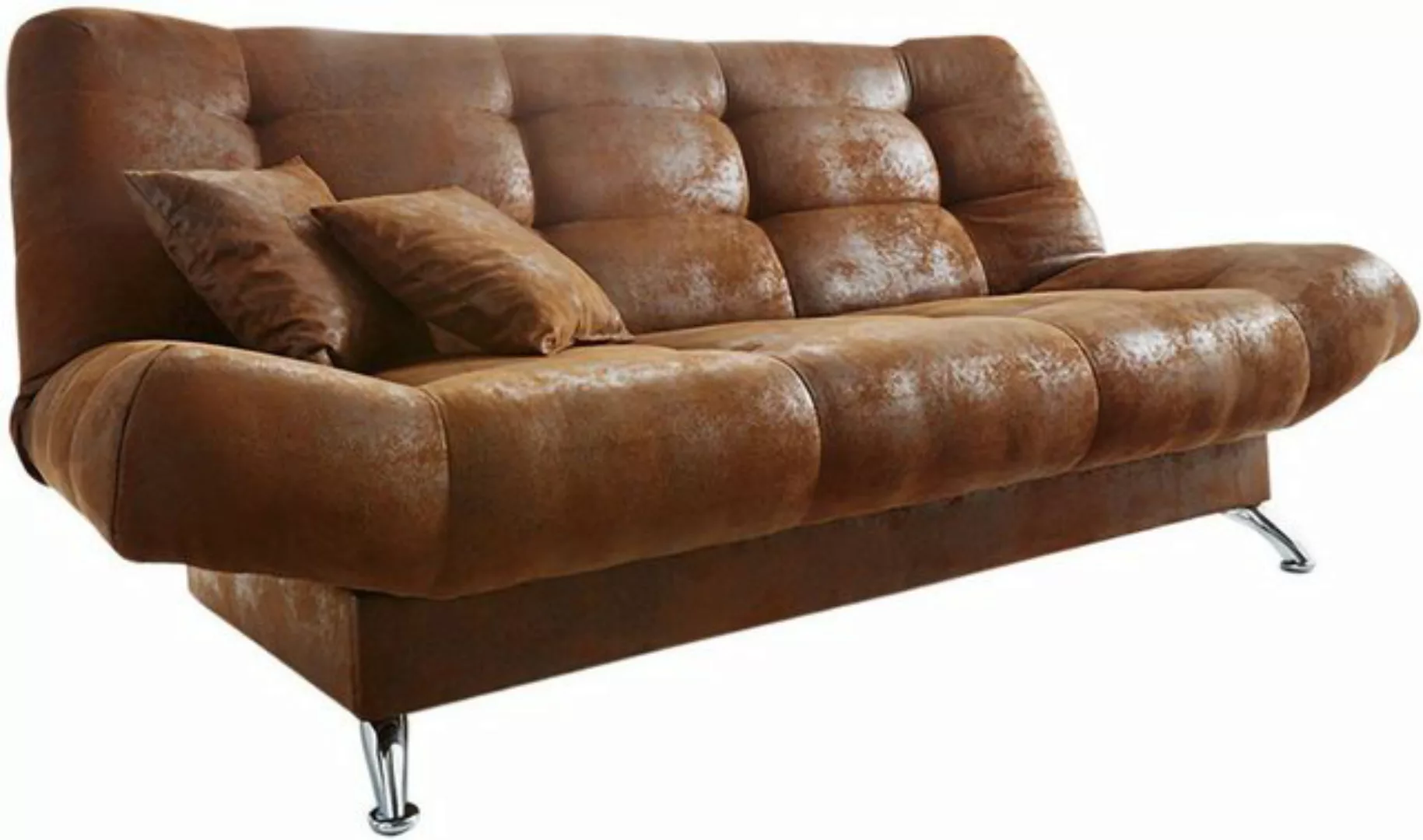 DELIFE Schlafsofa Viola, Braun 190x90 cm mit Bettkasten Schlaffunktion Schl günstig online kaufen