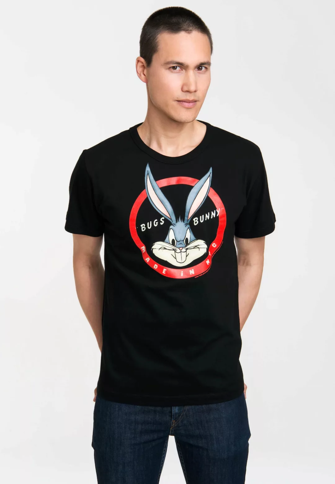 LOGOSHIRT T-Shirt "Bugs Bunny Made In NYC", mit tollem Bugs Bunny-Print günstig online kaufen