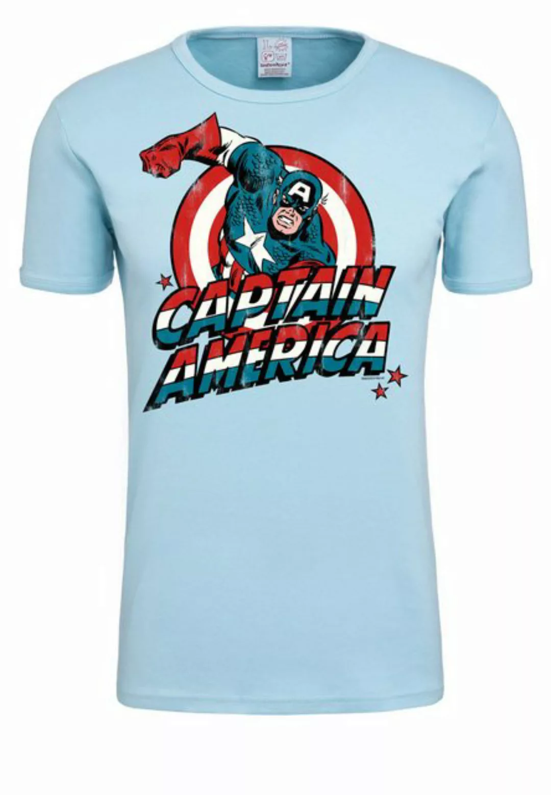 LOGOSHIRT T-Shirt "Captain America", mit Retro-Frontprint günstig online kaufen