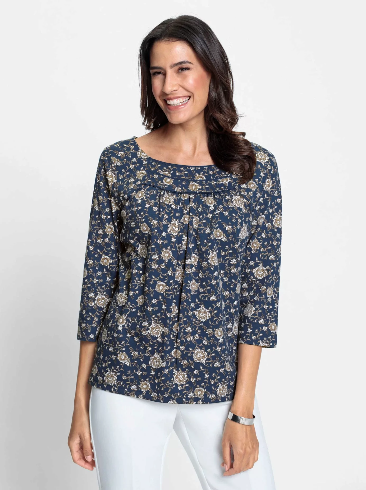 Inspirationen 3/4-Arm-Shirt "Shirt", (1 tlg.) günstig online kaufen
