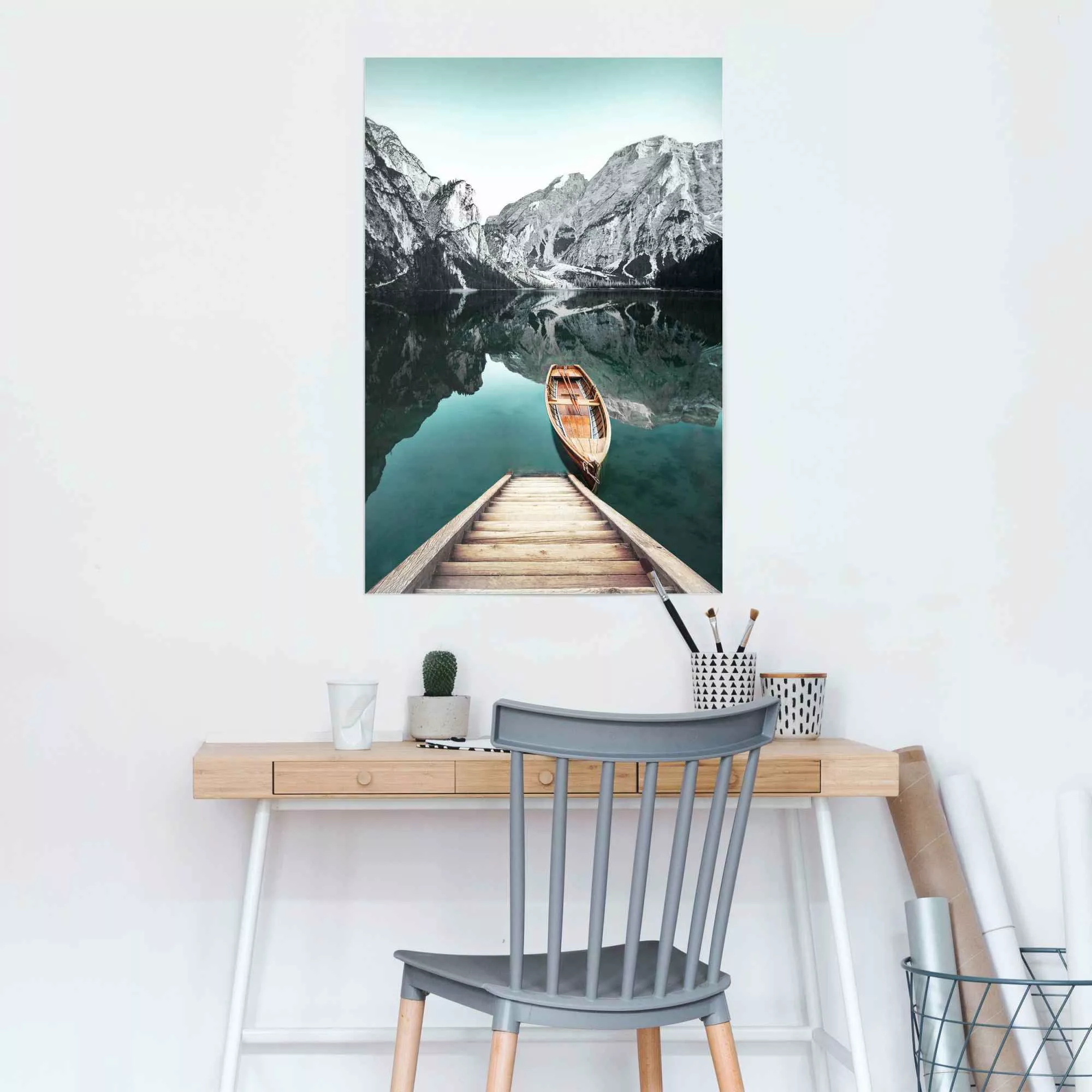 Reinders Poster "Berg See Rocky Mountains - Glacier - Winter", (1 St.) günstig online kaufen