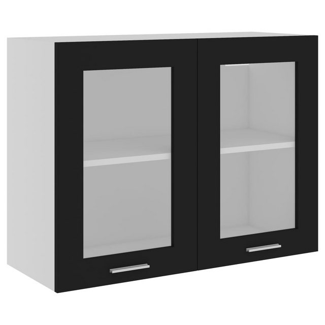 vidaXL Stauraumschrank vidaXL Hängeglasschrank Weiß 80x31x60 cm Holzwerksto günstig online kaufen