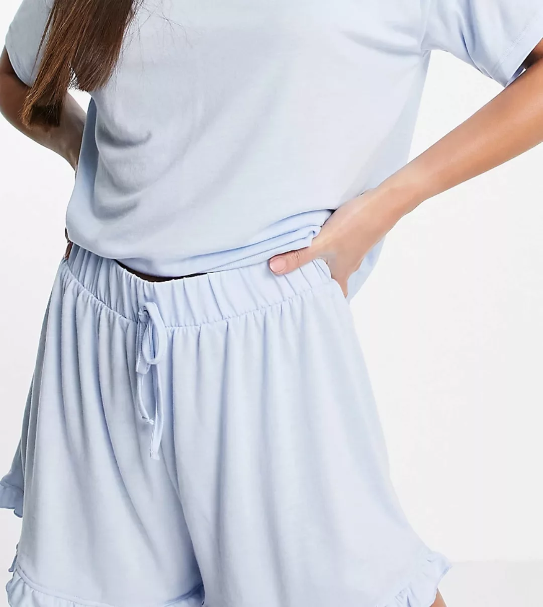 Vero Moda Tall – Schlaf-Shorts in Blau günstig online kaufen