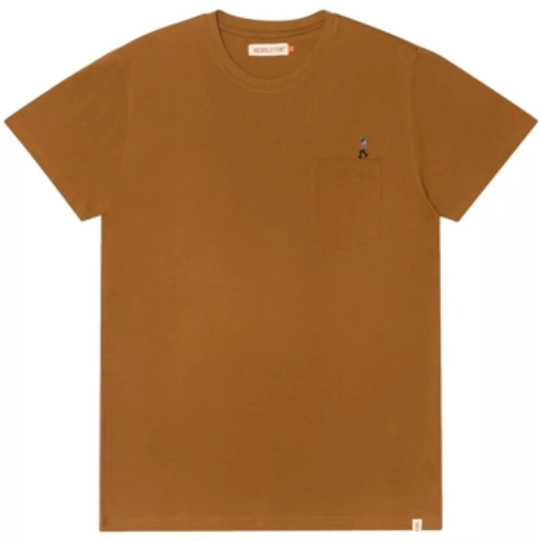 Revolution  T-Shirts & Poloshirts Regular T-Shirt 1330 HIK - Light Brown günstig online kaufen