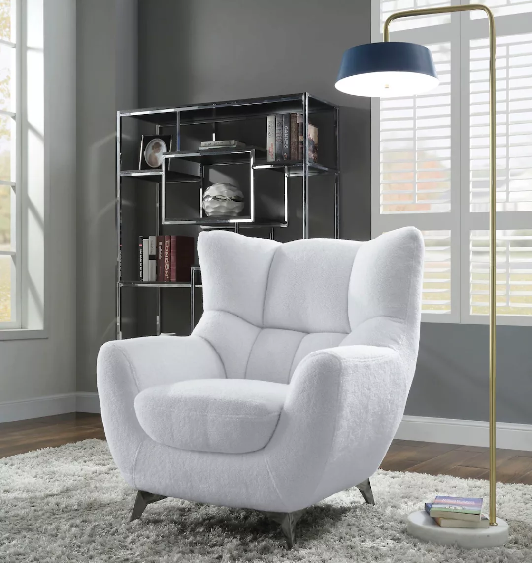 ATLANTIC home collection Sessel "Shawn", mit Federkern, trendy Bezug mit Te günstig online kaufen