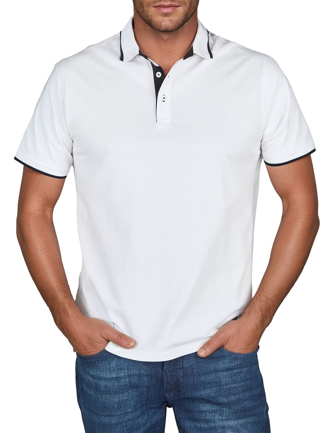 riverso Poloshirt Herren Polohemd 3er-Set Regular günstig online kaufen