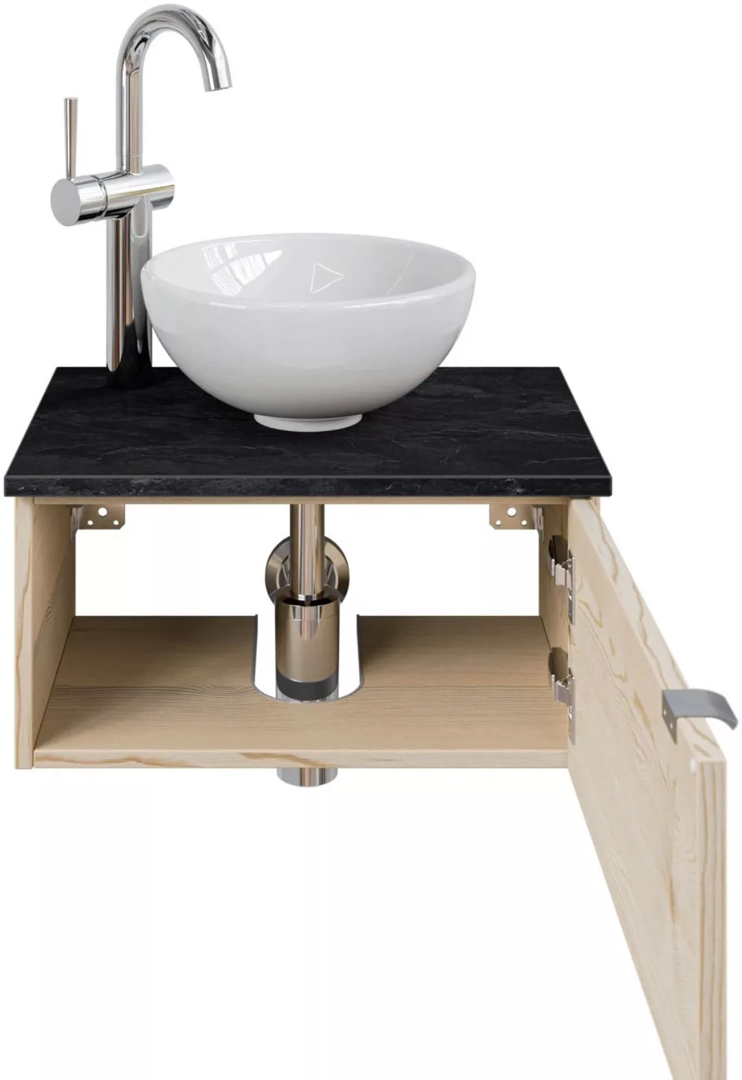Saphir Waschtisch »Serie 6915 Waschschale mit Unterschrank für Gästebad, Gä günstig online kaufen