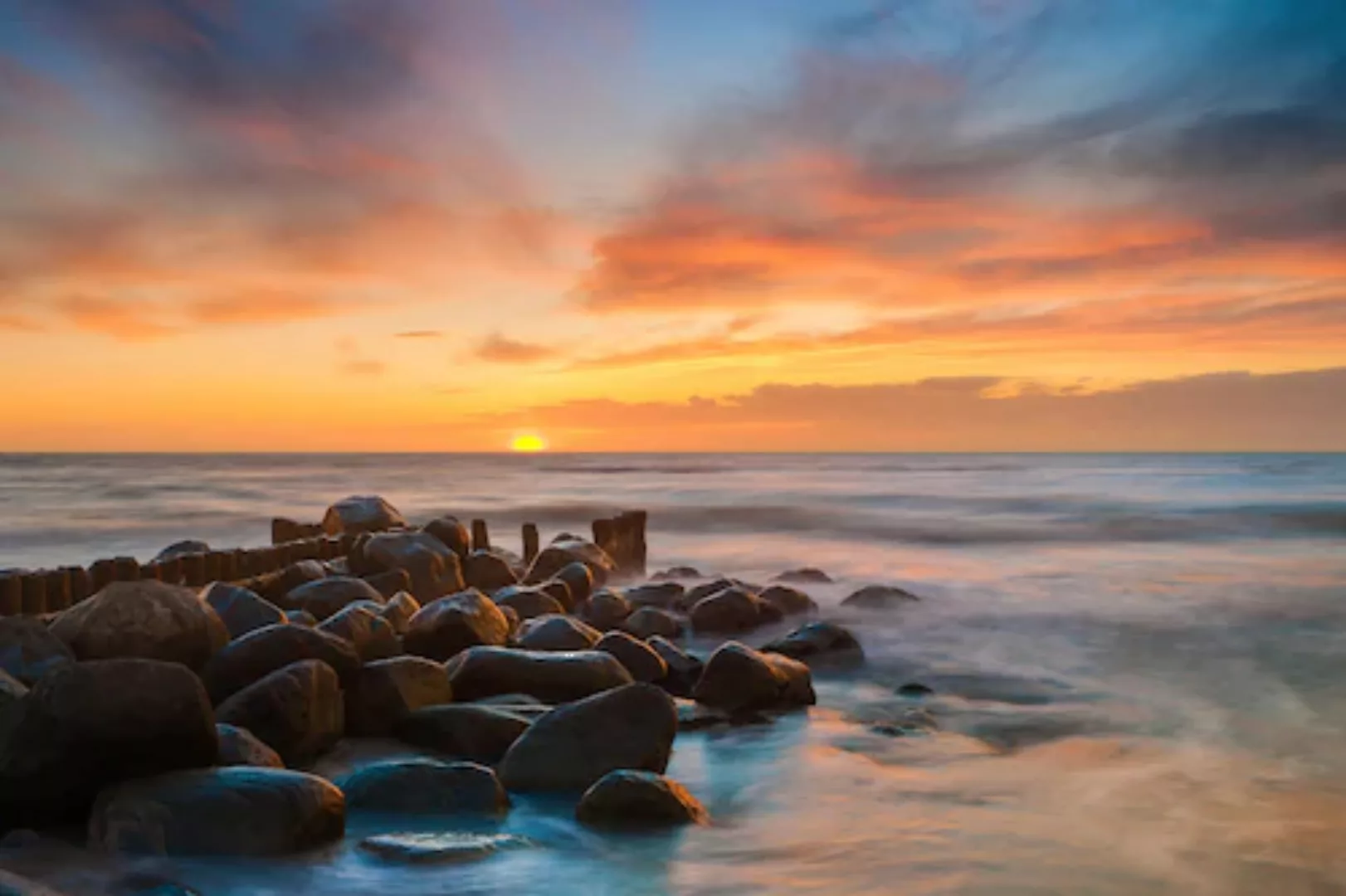 Papermoon Fototapete »Steine im Meer« günstig online kaufen