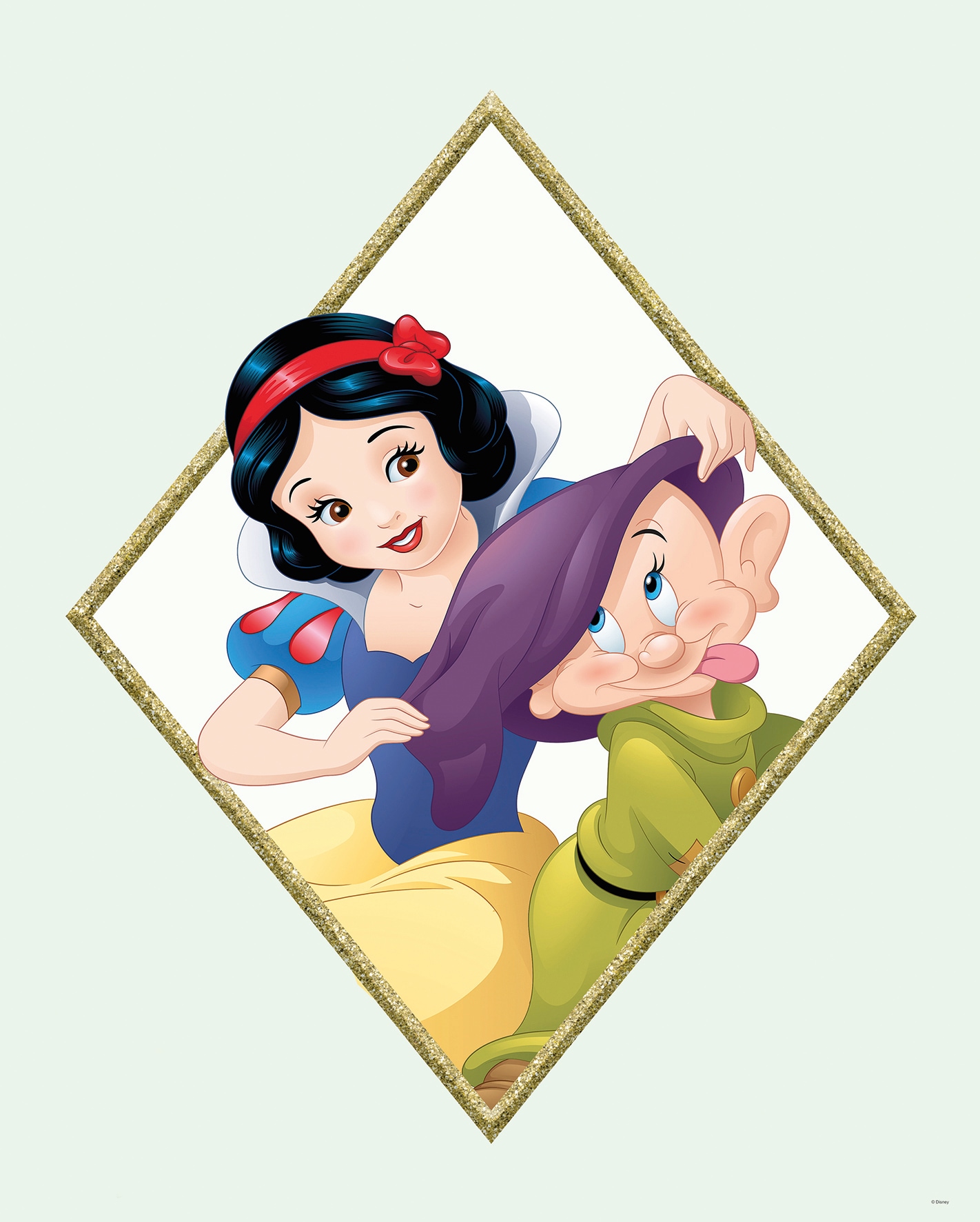 Komar Wandbild Snow White & Dopey 40 x 50 cm günstig online kaufen