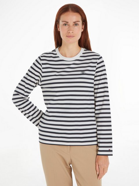 Tommy Hilfiger Langarmshirt MODERN REG STRIPE C-NK LS in gestreifter Optik günstig online kaufen