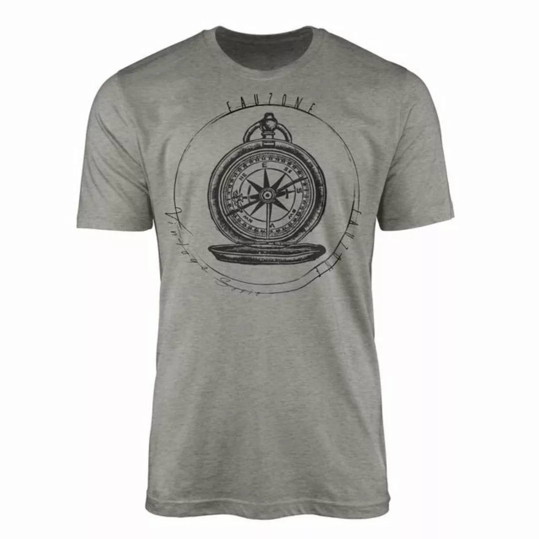 Sinus Art T-Shirt Vintage Herren T-Shirt Kompass günstig online kaufen