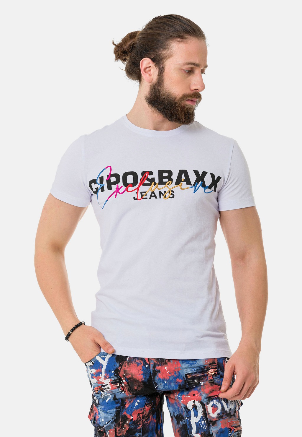 Cipo & Baxx T-Shirt "T-Shirt", mit Rundhalsausschnitt günstig online kaufen