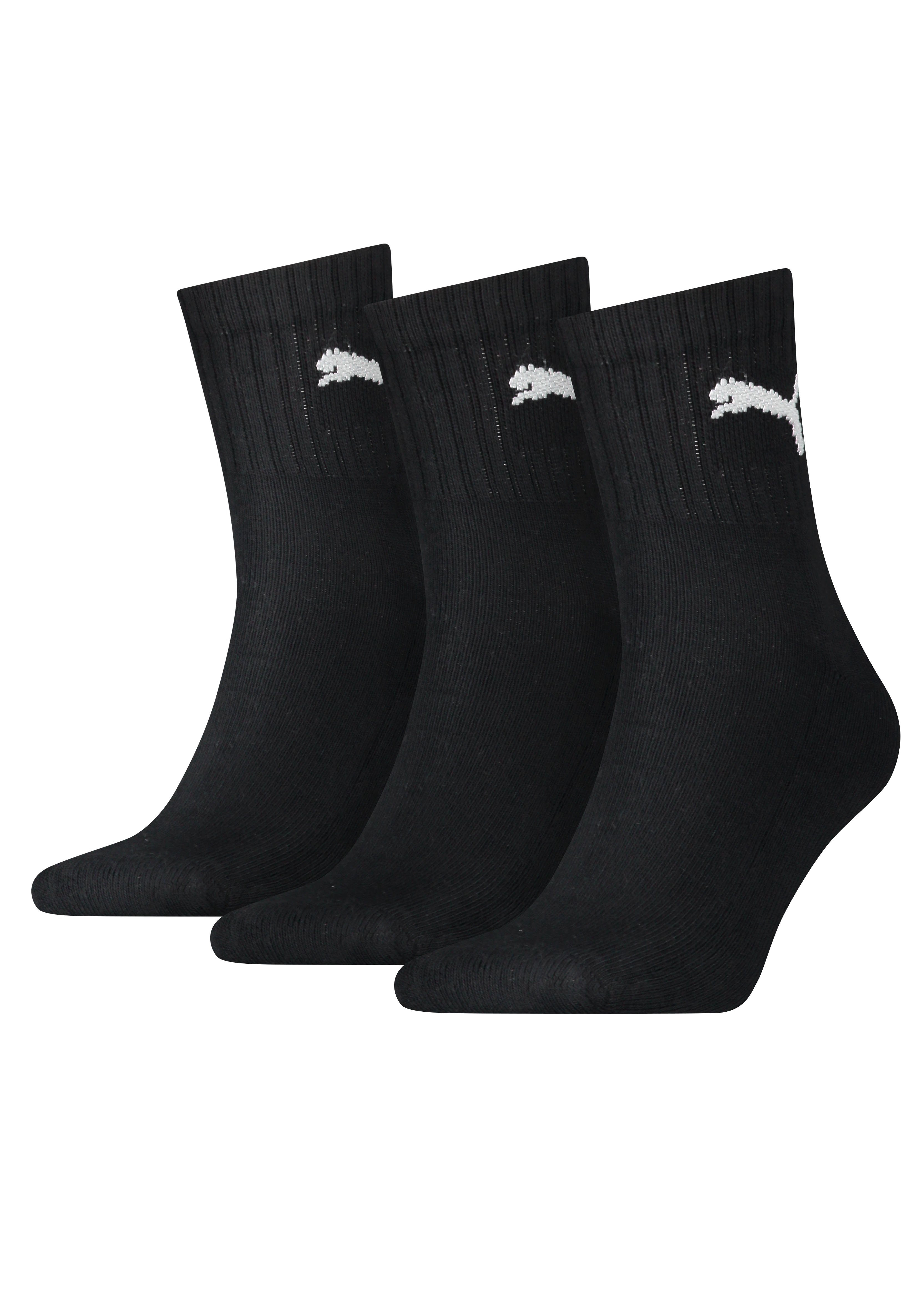 PUMA Sportsocken "short crew", (3 Paar), gepolsterte Frottee-Sohle, atmungs günstig online kaufen