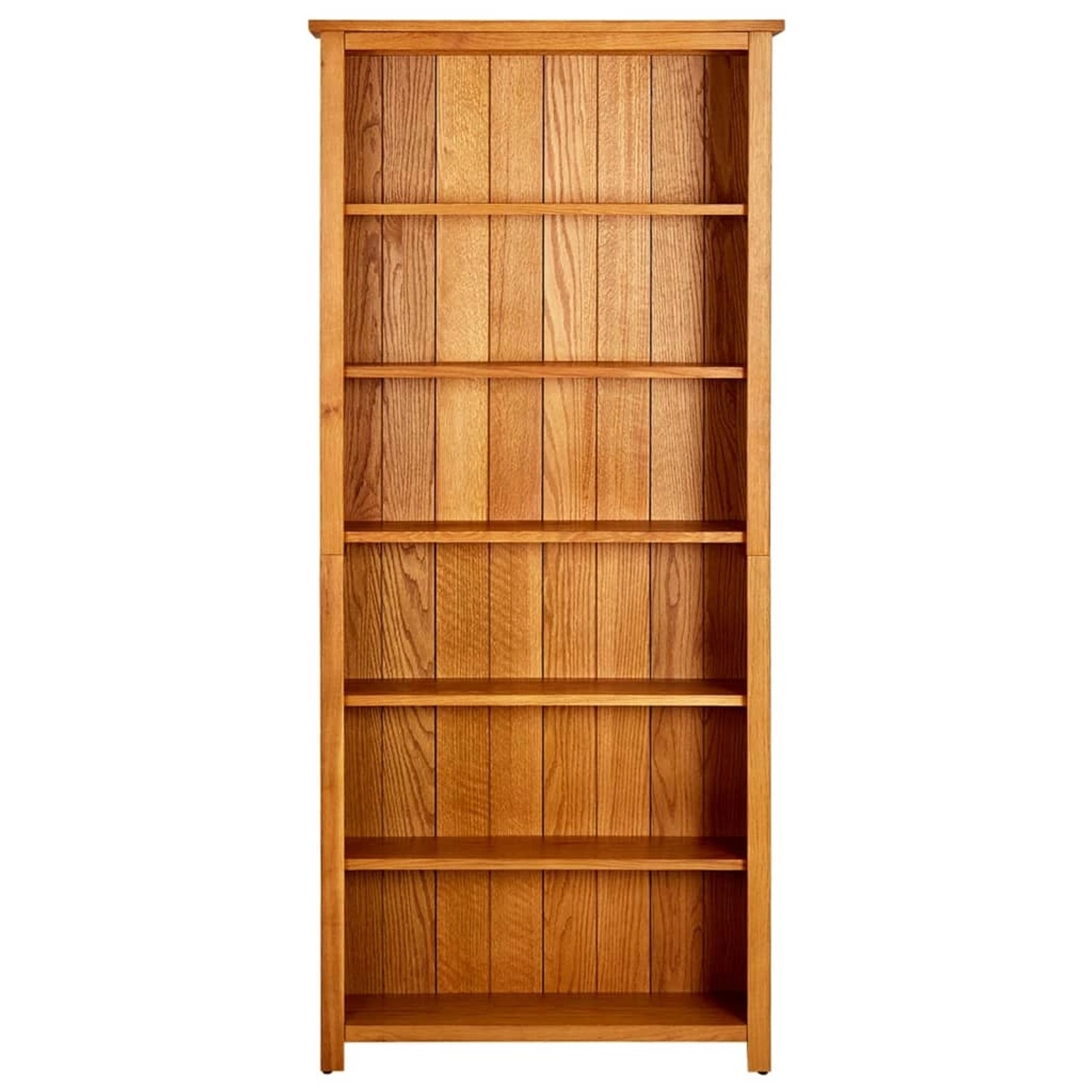 VidaXL Bücherregal 6 Fächer 80x22,5x180 cm Massivholz Eiche günstig online kaufen