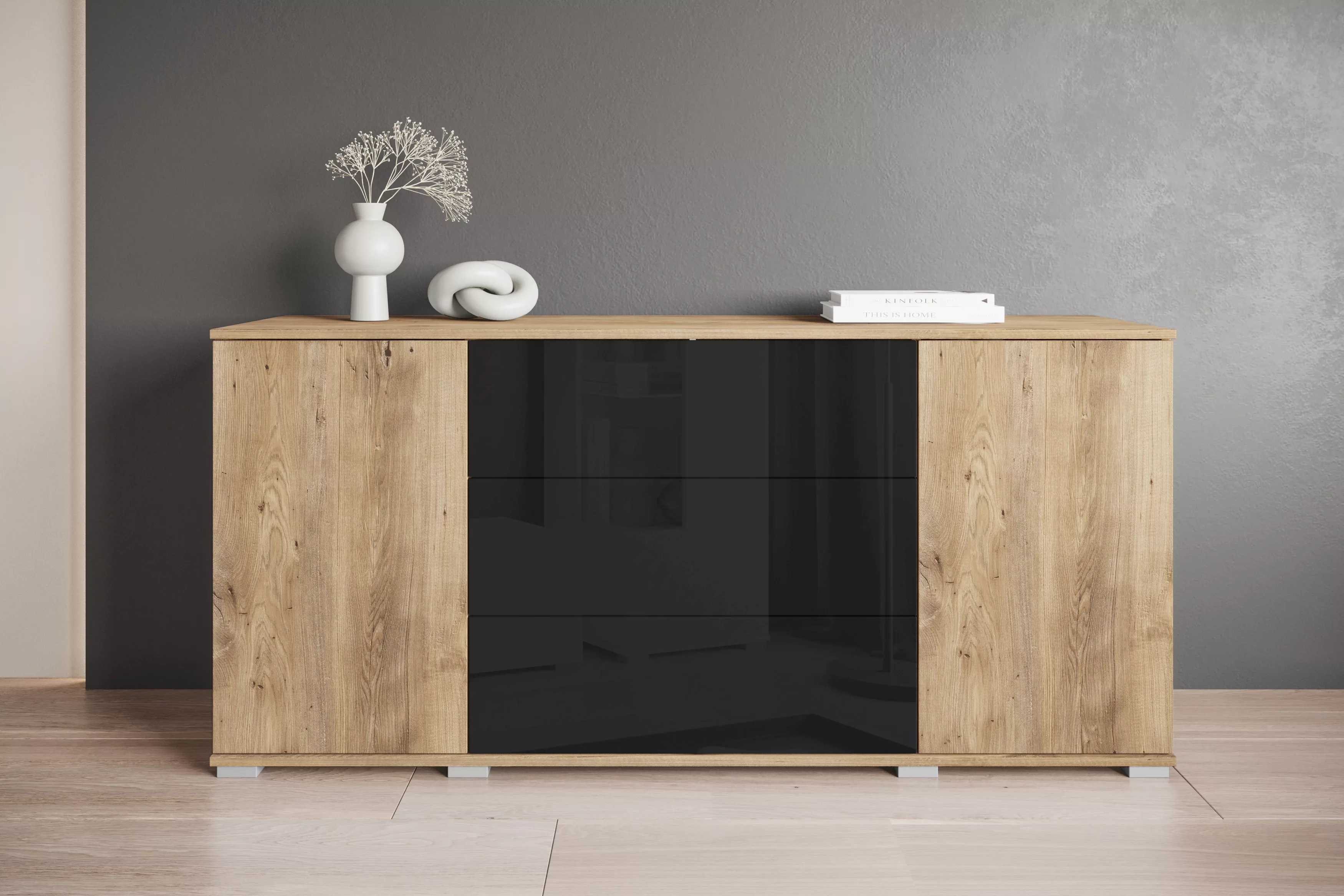 INOSIGN Sideboard "Kenia", (1 St.), Modernes Sideboard mit 3 Schubladen und günstig online kaufen