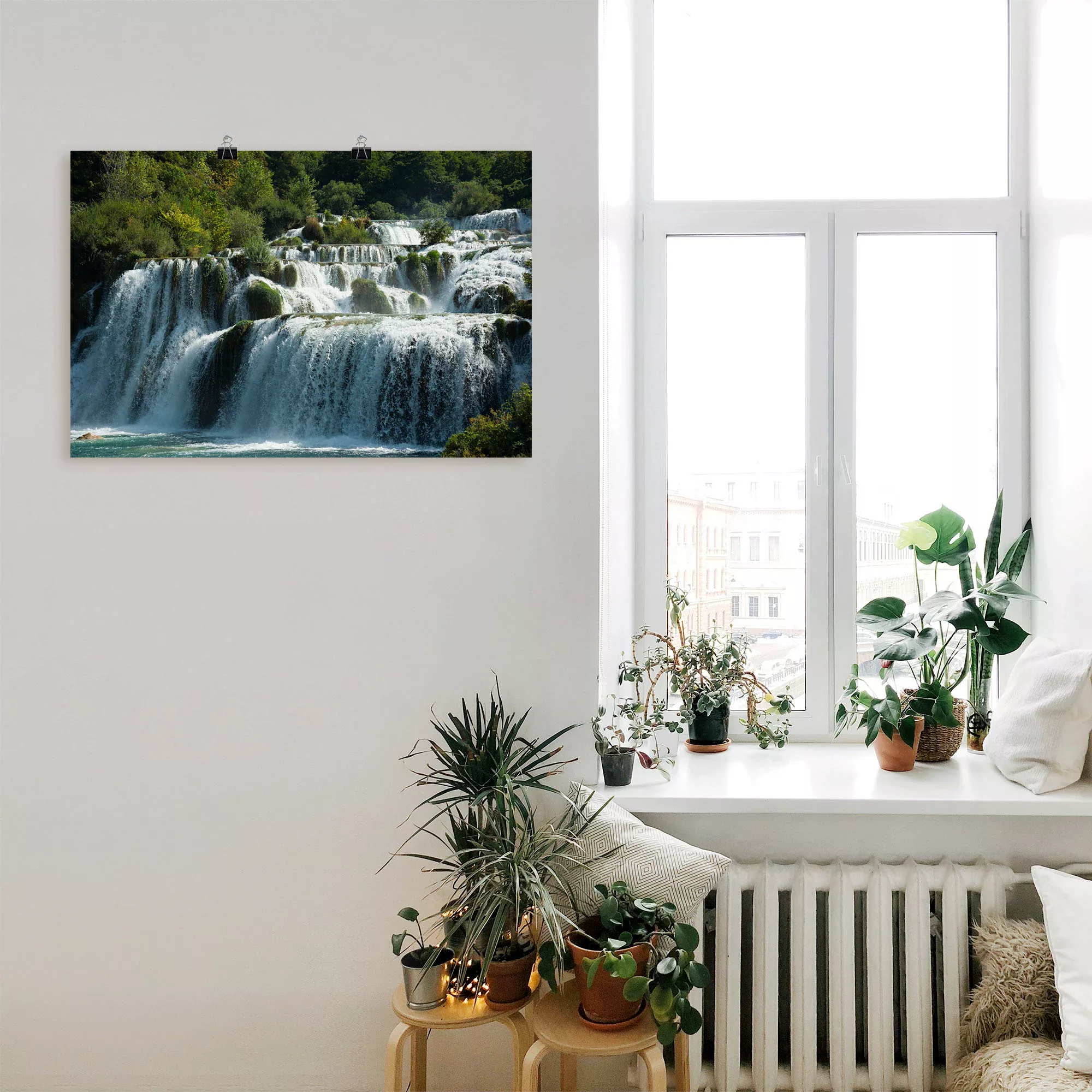 Artland Wandbild »Krka Wasserfälle«, Gewässer, (1 St.), als Leinwandbild, P günstig online kaufen