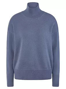 Pullover Stehkragen include blau günstig online kaufen