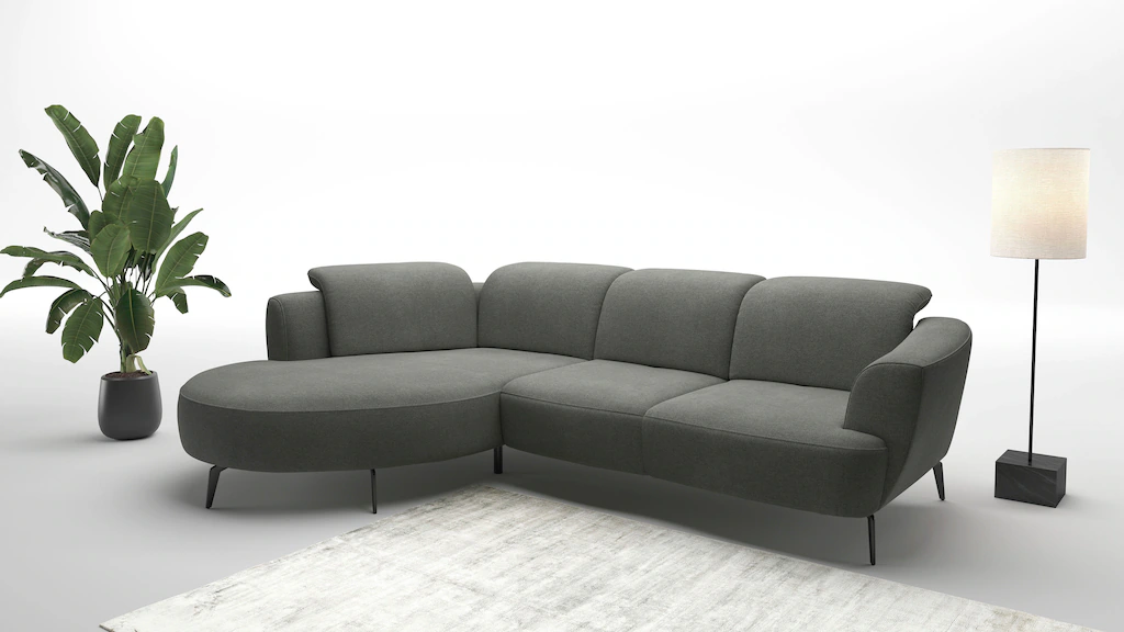 sit&more Ecksofa "Zoe", ink.Sitztiefenverstellung, wahlweise mit Kopfteilve günstig online kaufen