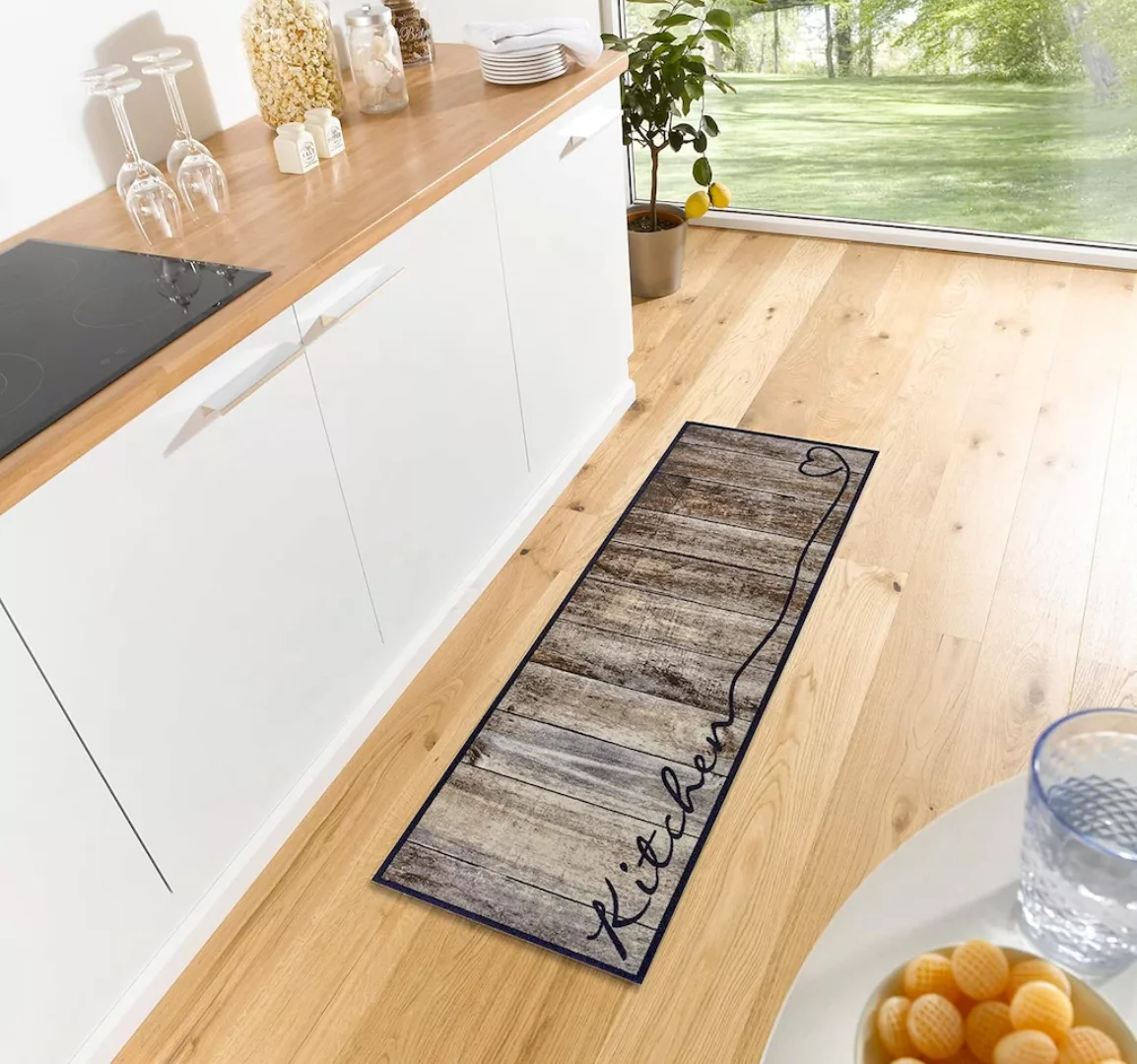 HANSE Home Küchenläufer »Kitchen Herz«, rechteckig, 5 mm Höhe, Läufer, Ruts günstig online kaufen