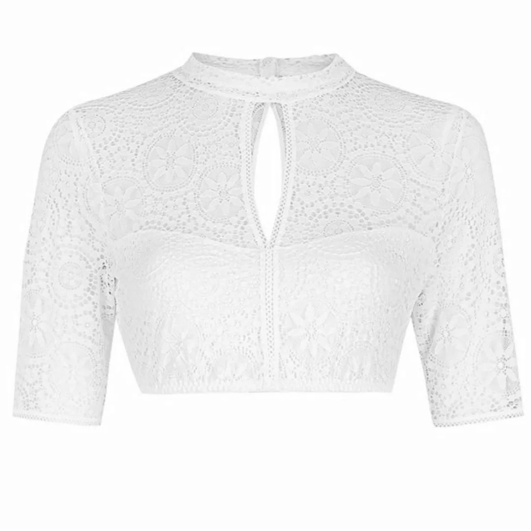 Nina Von C. Dirndlbluse Nina von C. Dirndl-Bluse, halbarm (42 Weiss) günstig online kaufen