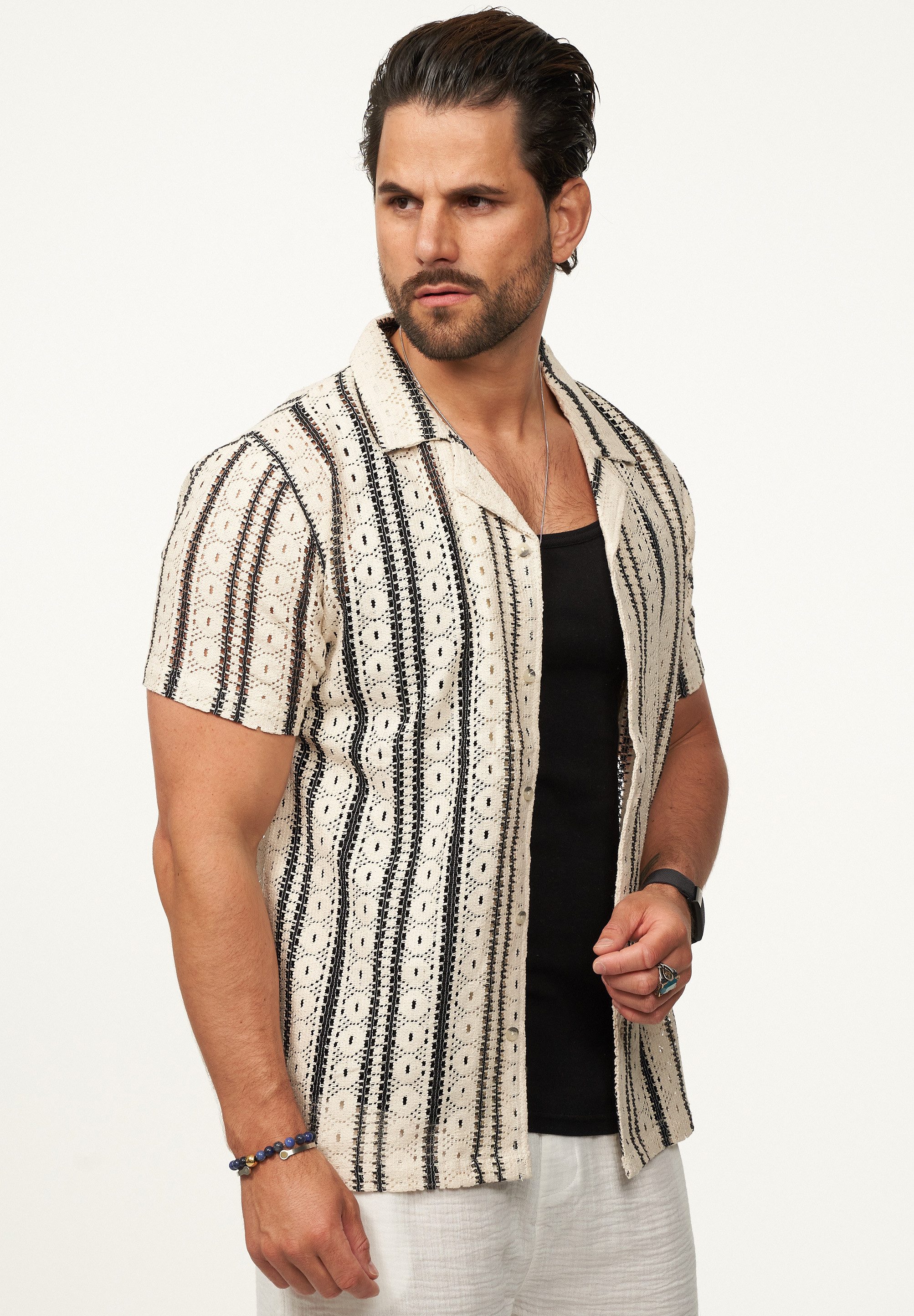 SOULSTAR Kurzarmhemd im Vintage Summer-Look Herren günstig online kaufen
