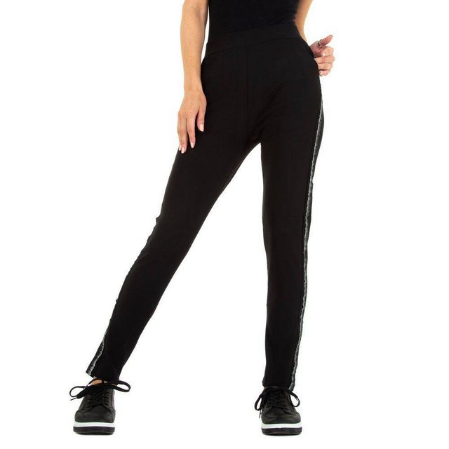 Ital-Design Stoffhose Damen Freizeit Stretch Stoffhose in Schwarz günstig online kaufen