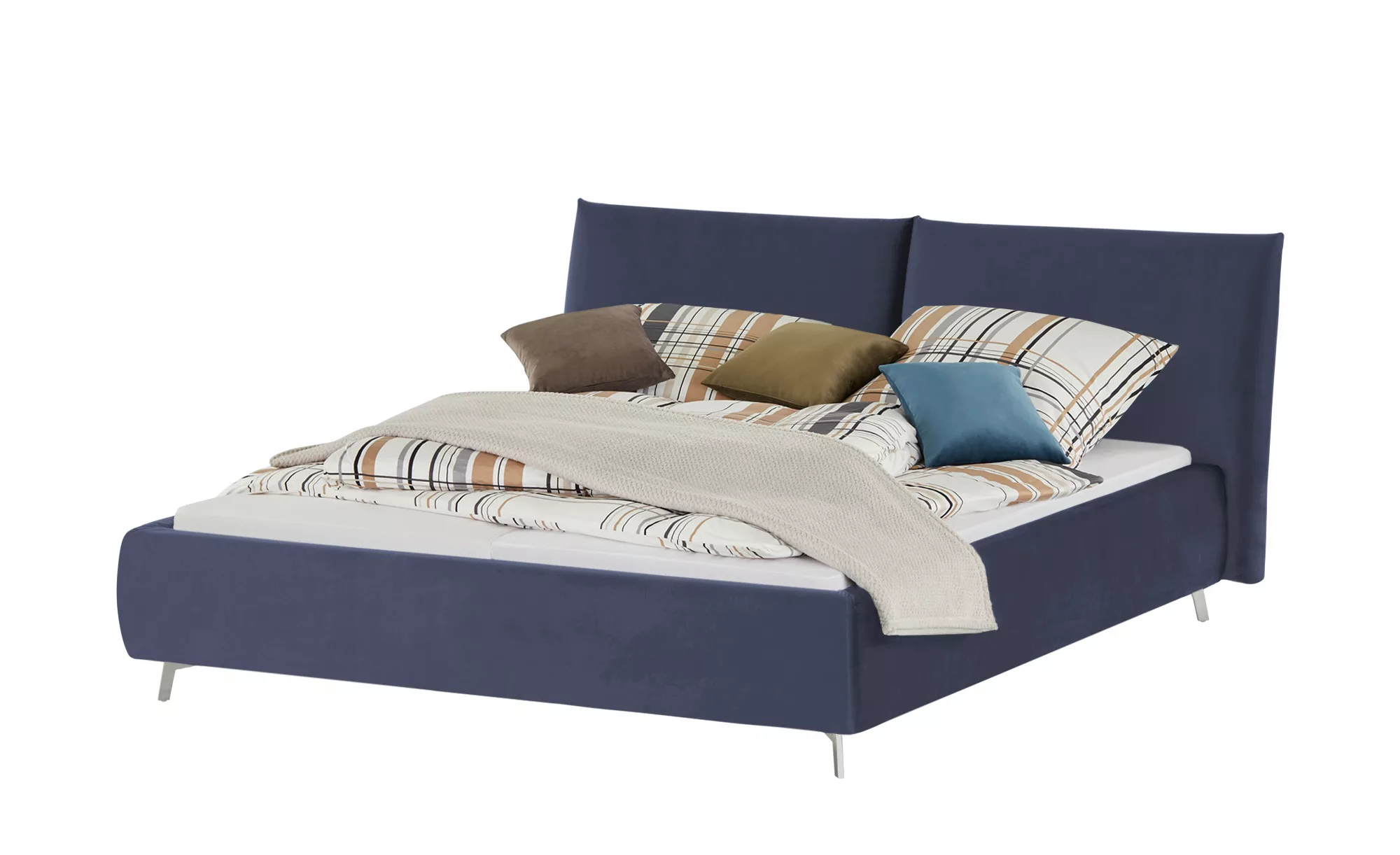 pop Polsterbettgestell  Homelike - blau - 232 cm - 105 cm - Betten > Doppel günstig online kaufen