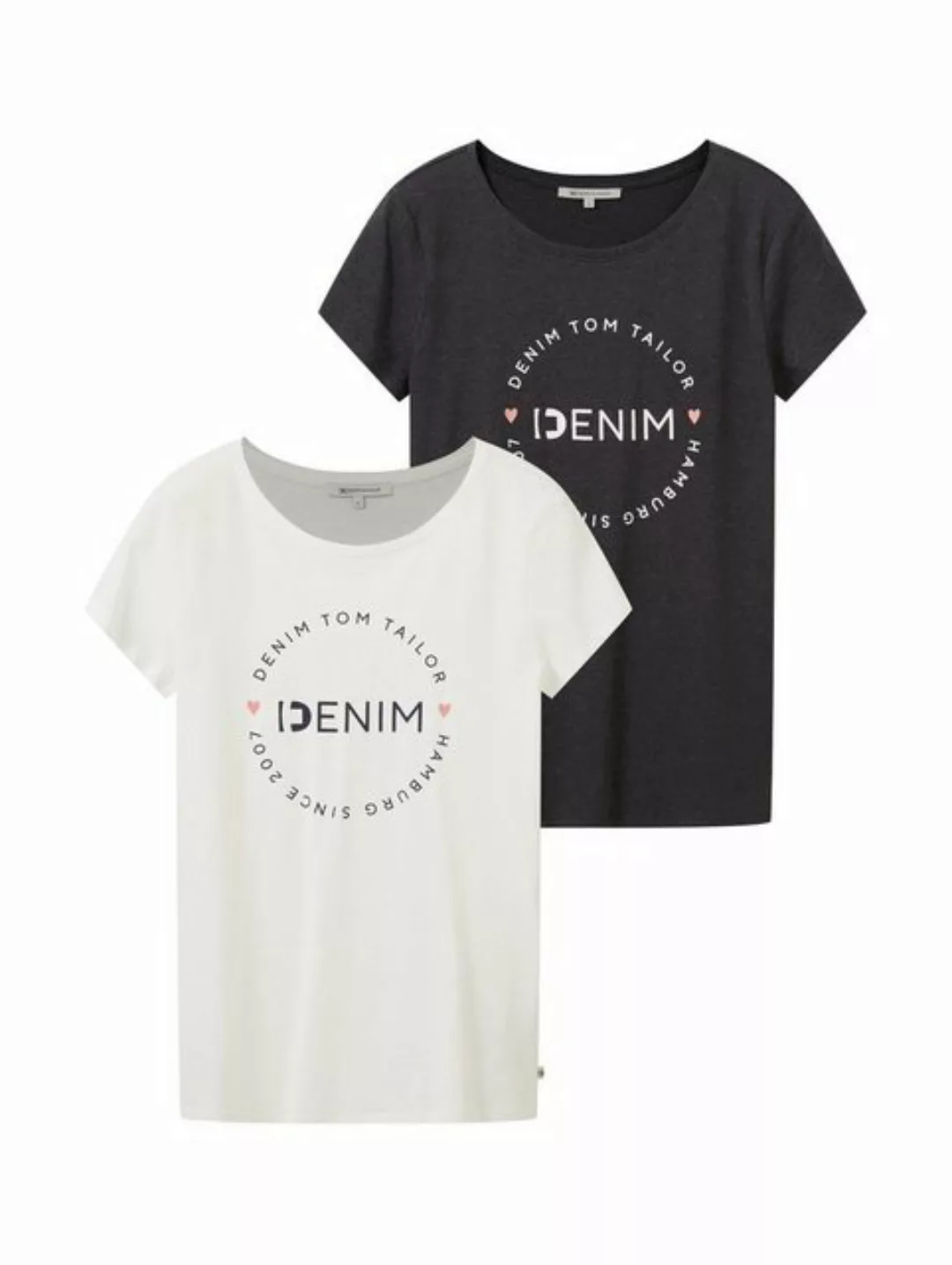 TOM TAILOR Denim T-Shirt T-Shirts im Doppelpack günstig online kaufen