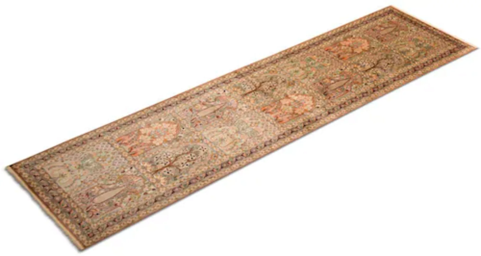 morgenland Läufer »Kaschmir Seide Teppich handgeknüpft mehrfarbig«, rechtec günstig online kaufen