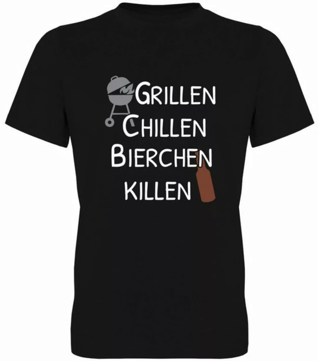 G-graphics T-Shirt Grillen - Chillen - Bierchen killen Herren T-Shirt, mit günstig online kaufen