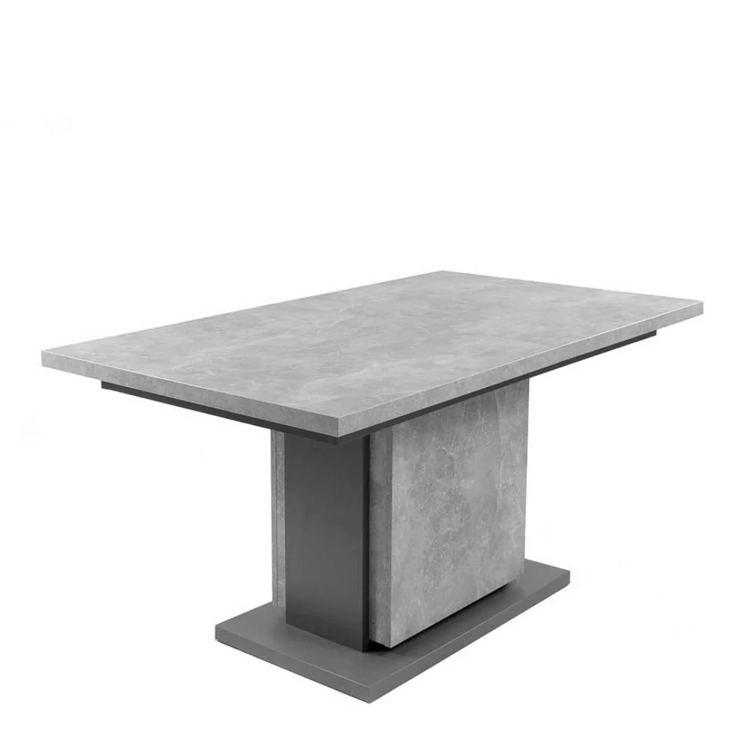 Küchen Tisch Beton Optik im Industry und Loft Stil einer Einlegeplatte günstig online kaufen