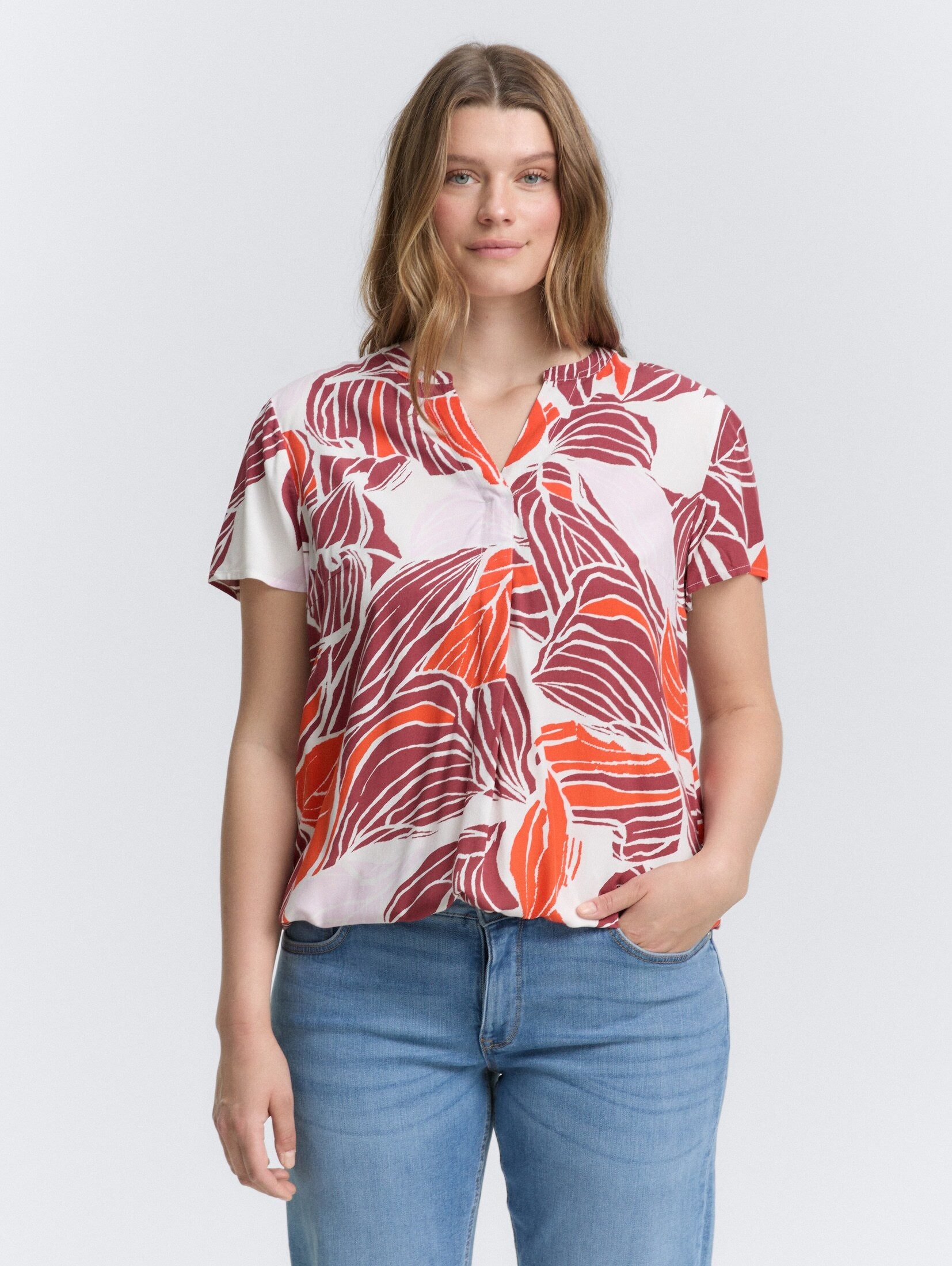TOM TAILOR PLUS Kurzarmbluse Plus Size günstig online kaufen
