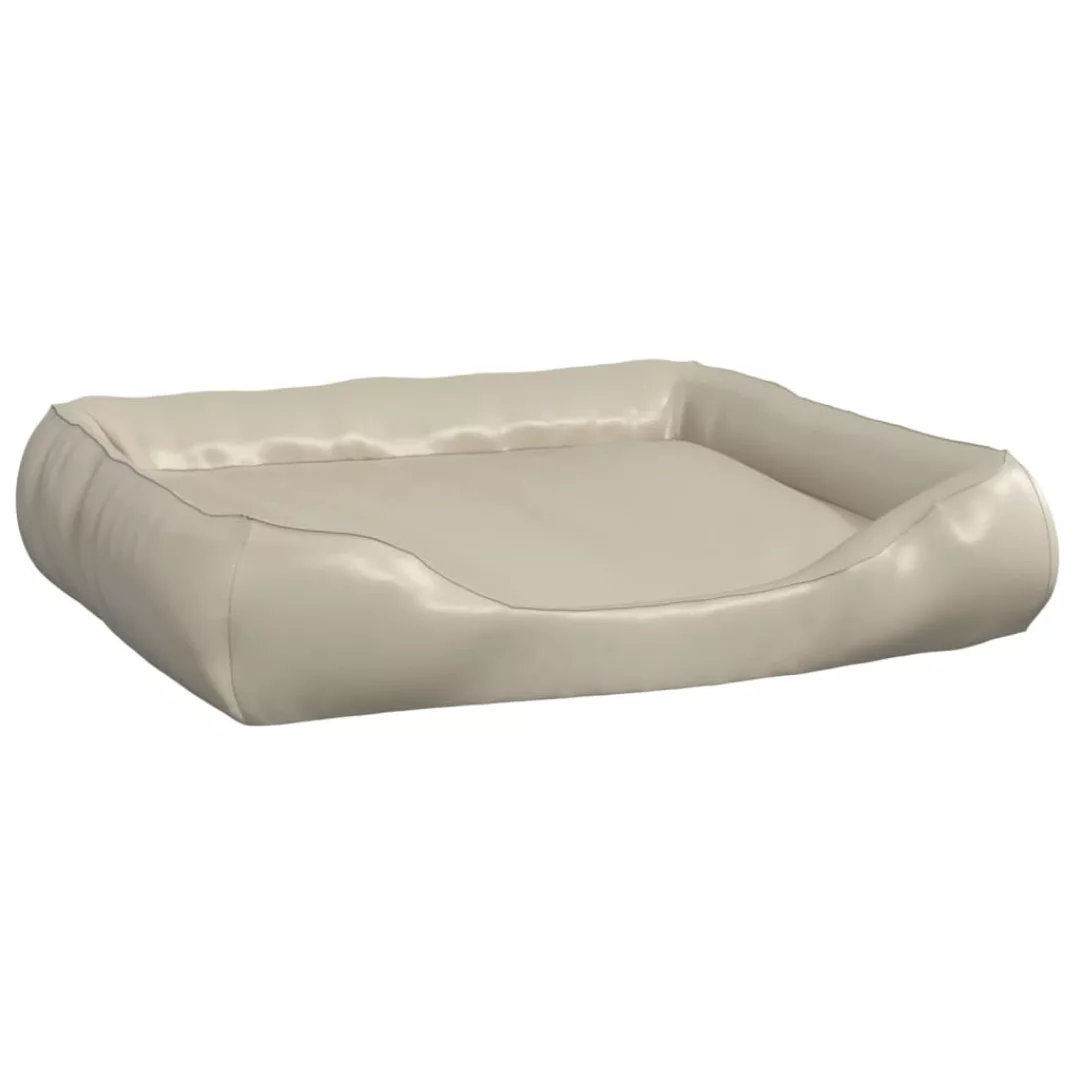 Vidaxl Hundebett Beige 80x68x23 Cm Kunstleder günstig online kaufen