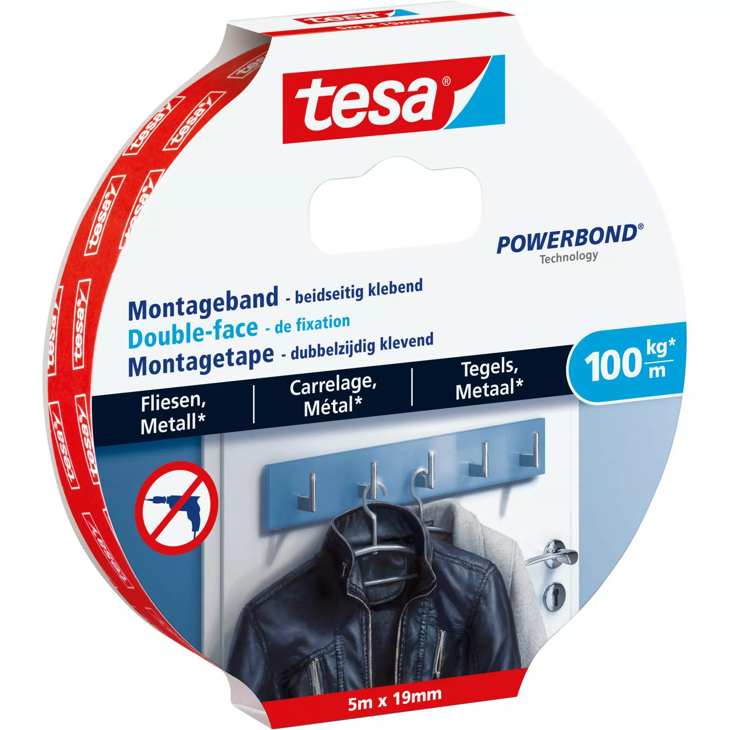 Tesa Ultra starkes Montageband für Fliesen und Metall 5 m günstig online kaufen