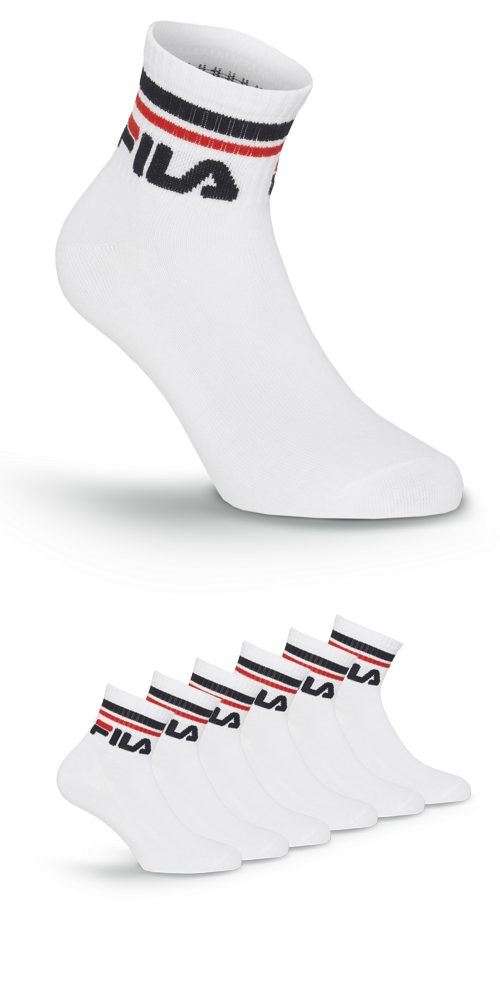 Fila Kurzsocken "UNISEX QUARTER PLAIN SOCKS", (6 Paar), mit Logo-Schriftzug günstig online kaufen
