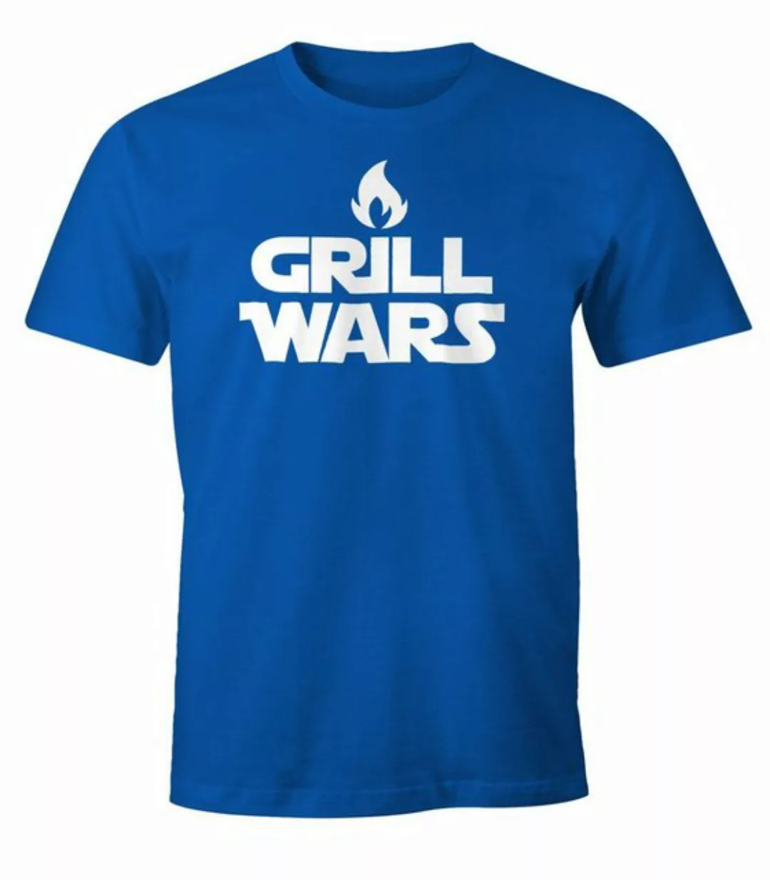 MoonWorks Print-Shirt Herren T-Shirt Grill Wars Fun-Shirt mit Print günstig online kaufen