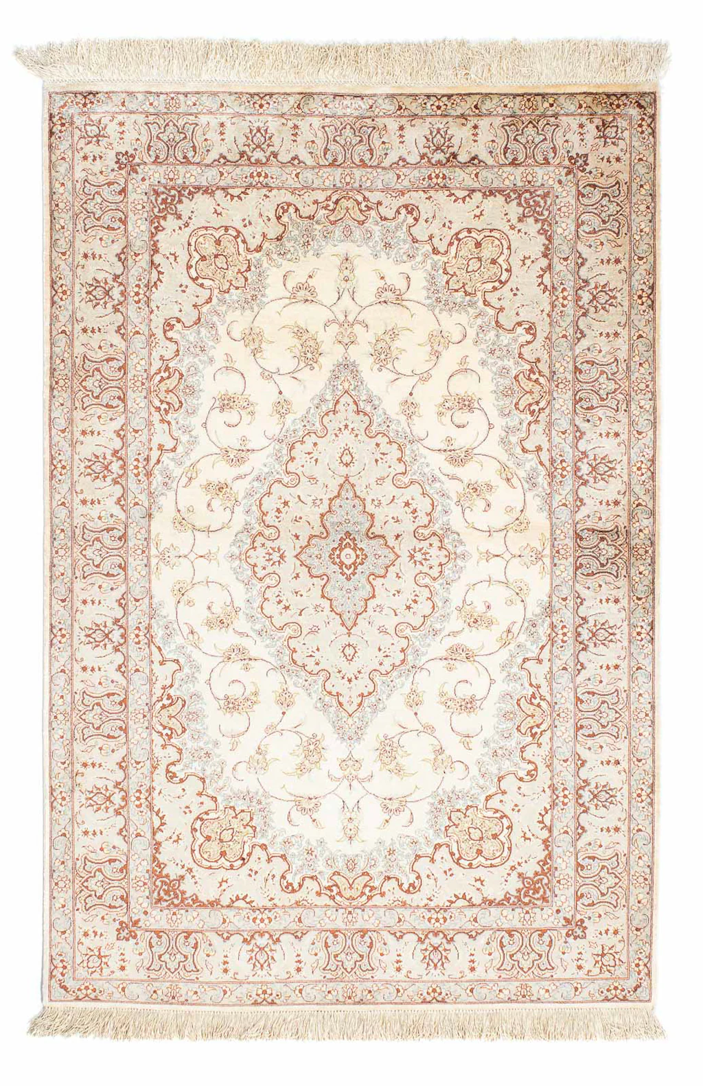 morgenland Orientteppich »Perser - Ghom - 155 x 97 cm - beige«, rechteckig, günstig online kaufen