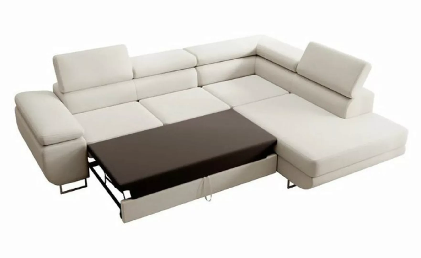 DB-Möbel Ecksofa "Stella" mit Schlaffunktion, Bettkasten,-Sofa vom Herstell günstig online kaufen