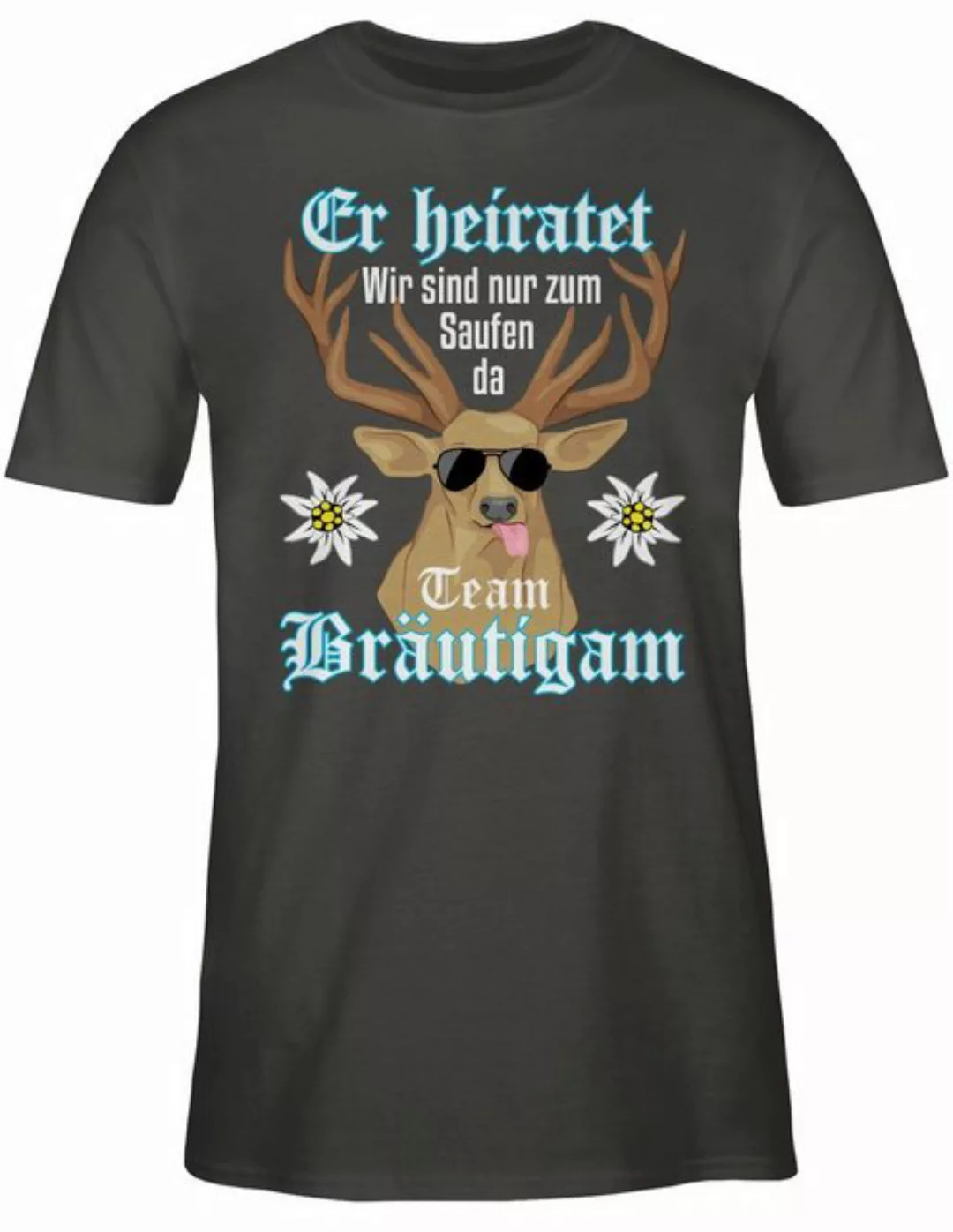 Shirtracer T-Shirt Team Bräutigam - Er Heiratet JGA Männer günstig online kaufen