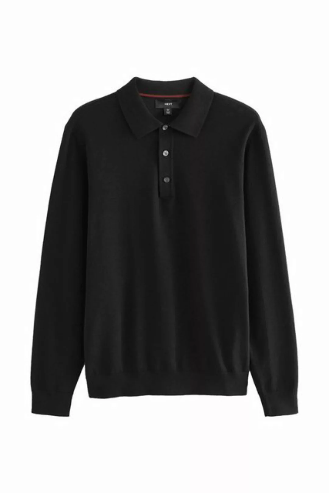 Next Polokragenpullover Langärmeliges Slim Fit Poloshirt aus Strick (1-tlg) günstig online kaufen