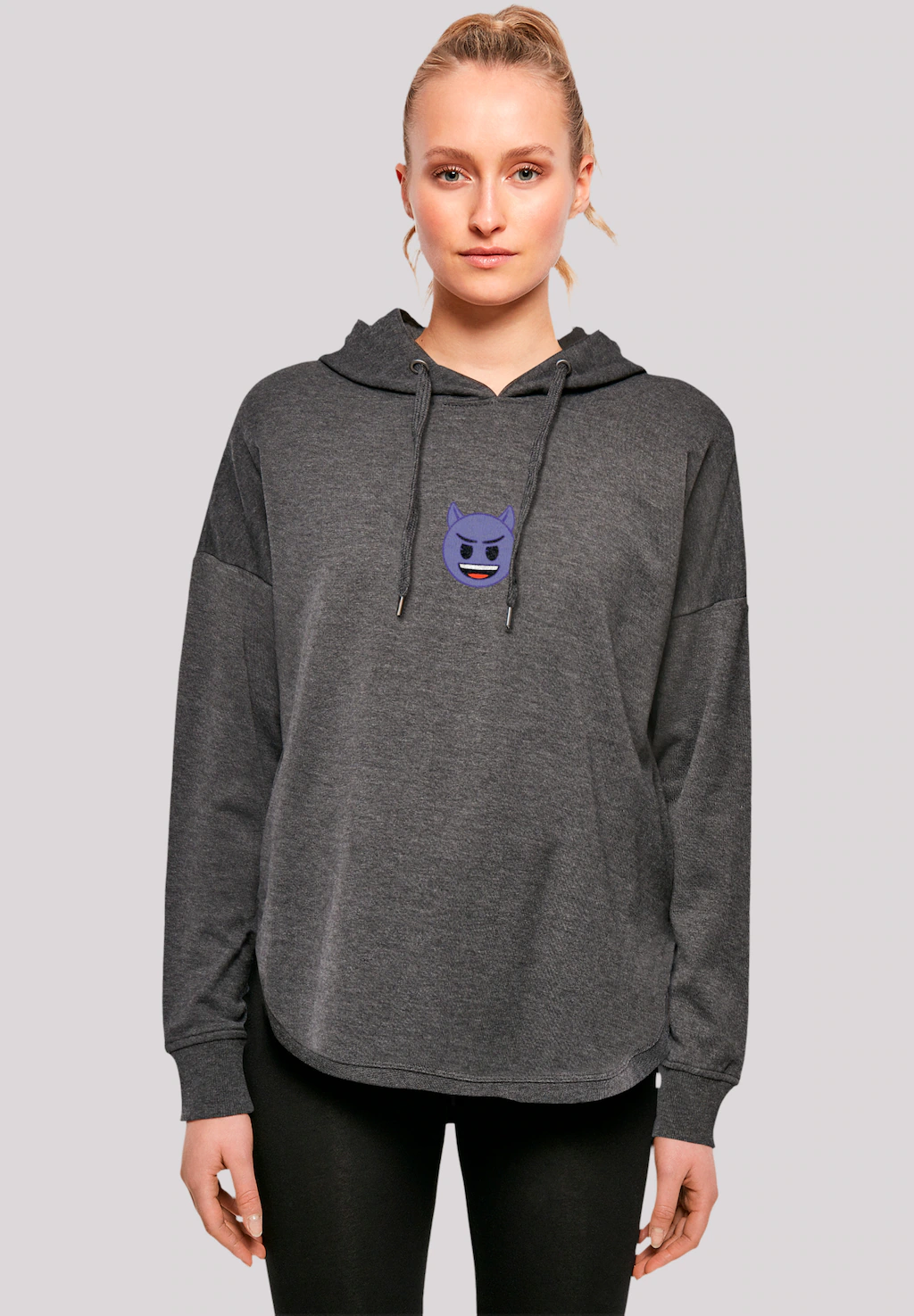 F4NT4STIC Kapuzenpullover "emoji couture evil smiling purple face", Premium günstig online kaufen