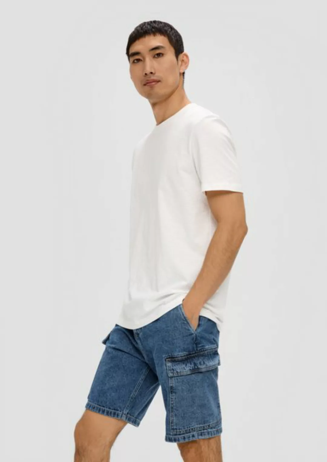 s.Oliver Stoffhose Jeans-Shorts / Regular Fit / High Rise Waschung günstig online kaufen