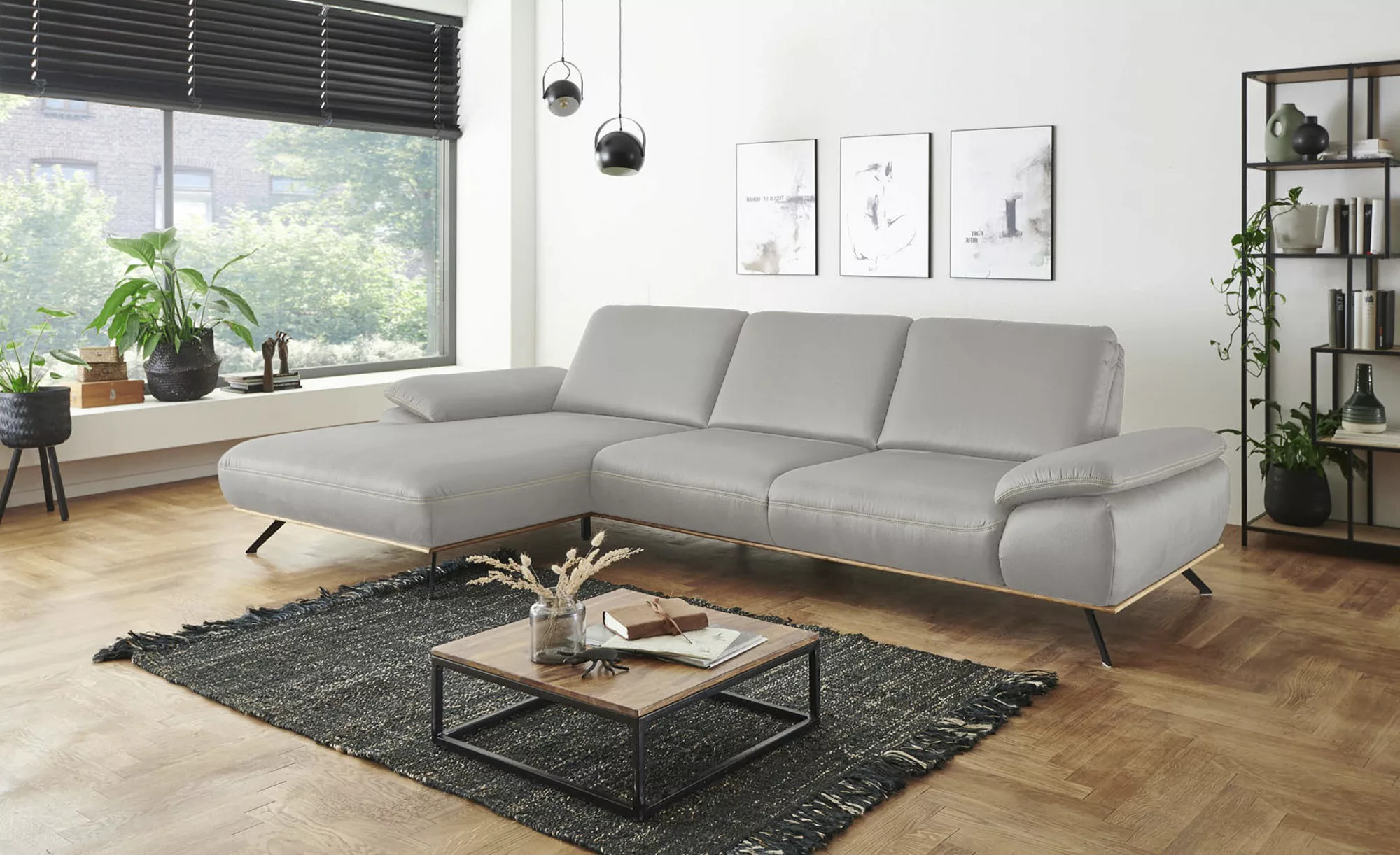 meinSofa Ecksofa  Fiona ¦ grau ¦ Maße (cm): B: 322 H: 89 T: 187 Polstermöbe günstig online kaufen