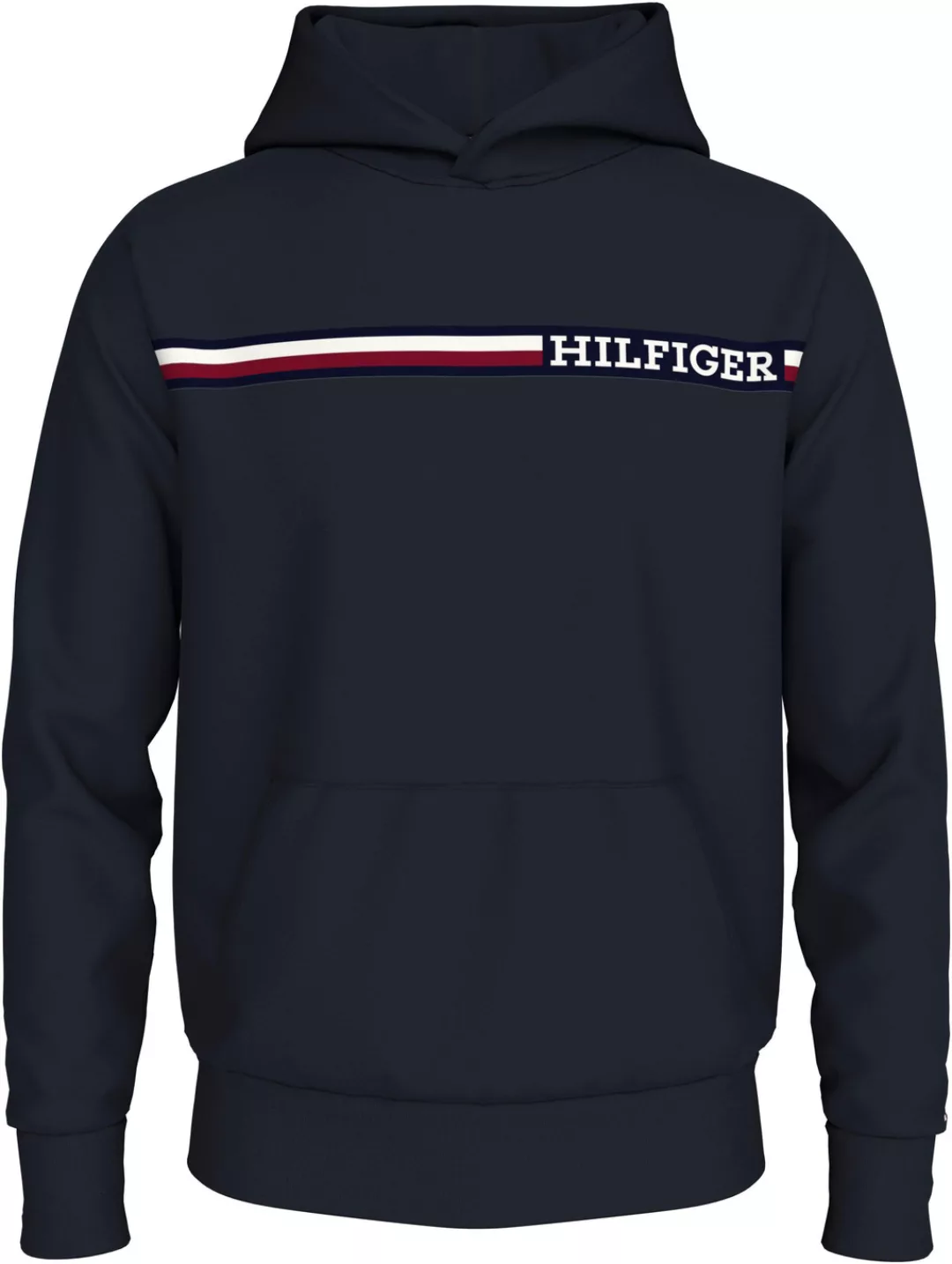 Tommy Hilfiger Big & Tall Kapuzensweatshirt BT-CHEST STRIPE HOODY-B Große G günstig online kaufen