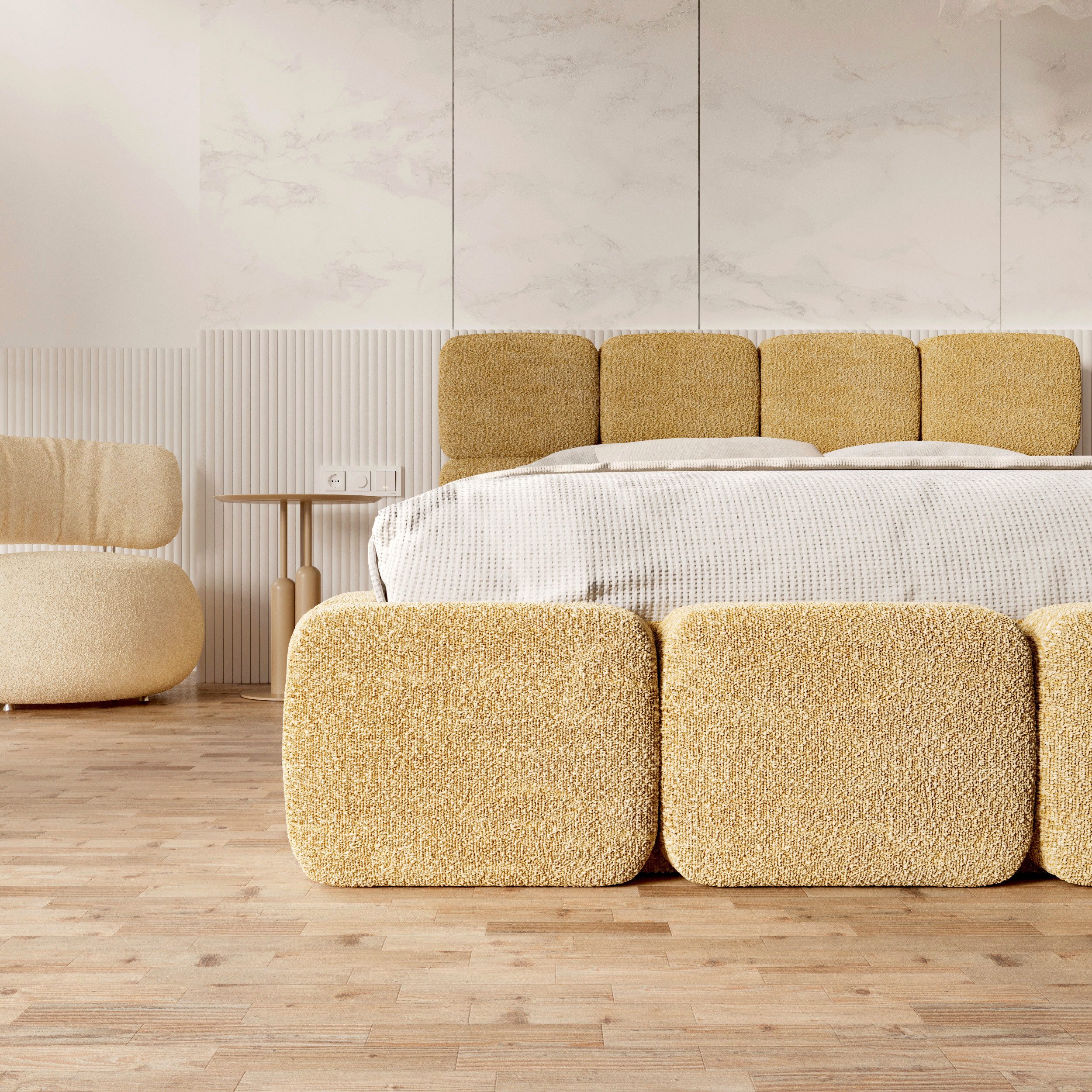 FDM Polsterbett CLOUDY Bettgestell Bett 140x200, günstig online kaufen