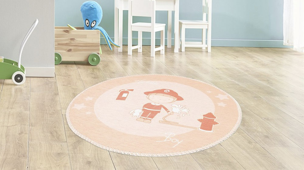 Arte Espina Kinderteppich »Bambini 100«, rund, 5 mm Höhe, Fantasievoll bedr günstig online kaufen