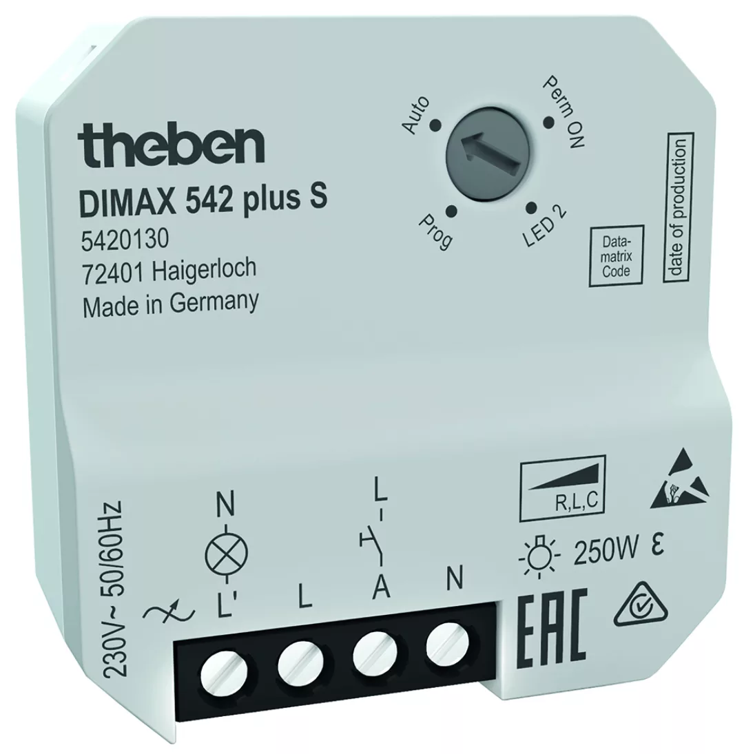 Theben UP-Universaldimmer f. ESL/230V LED-Lp. DIMAX 542 plus S günstig online kaufen